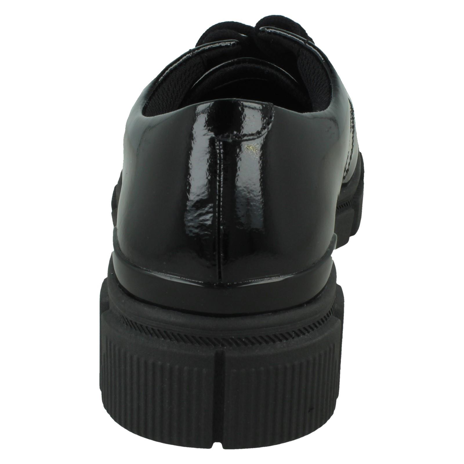 Senior Girls Clarks Leather Chunky Sole School Shoes Evyn Lace Y - Picture 14 of 19