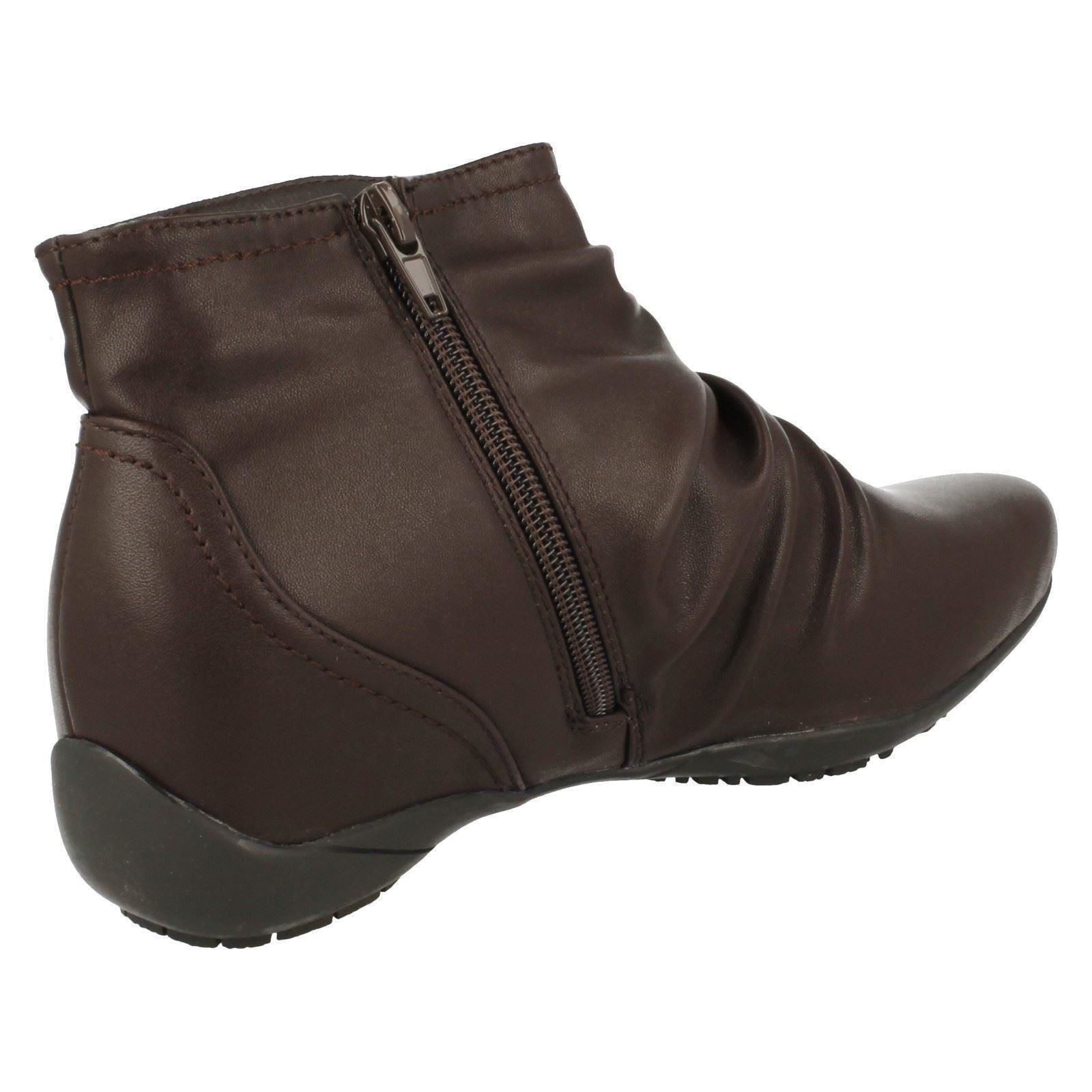 Ladies Down to Earth Casual Ankle Boots 'F5R0675' - Picture 15 of 19