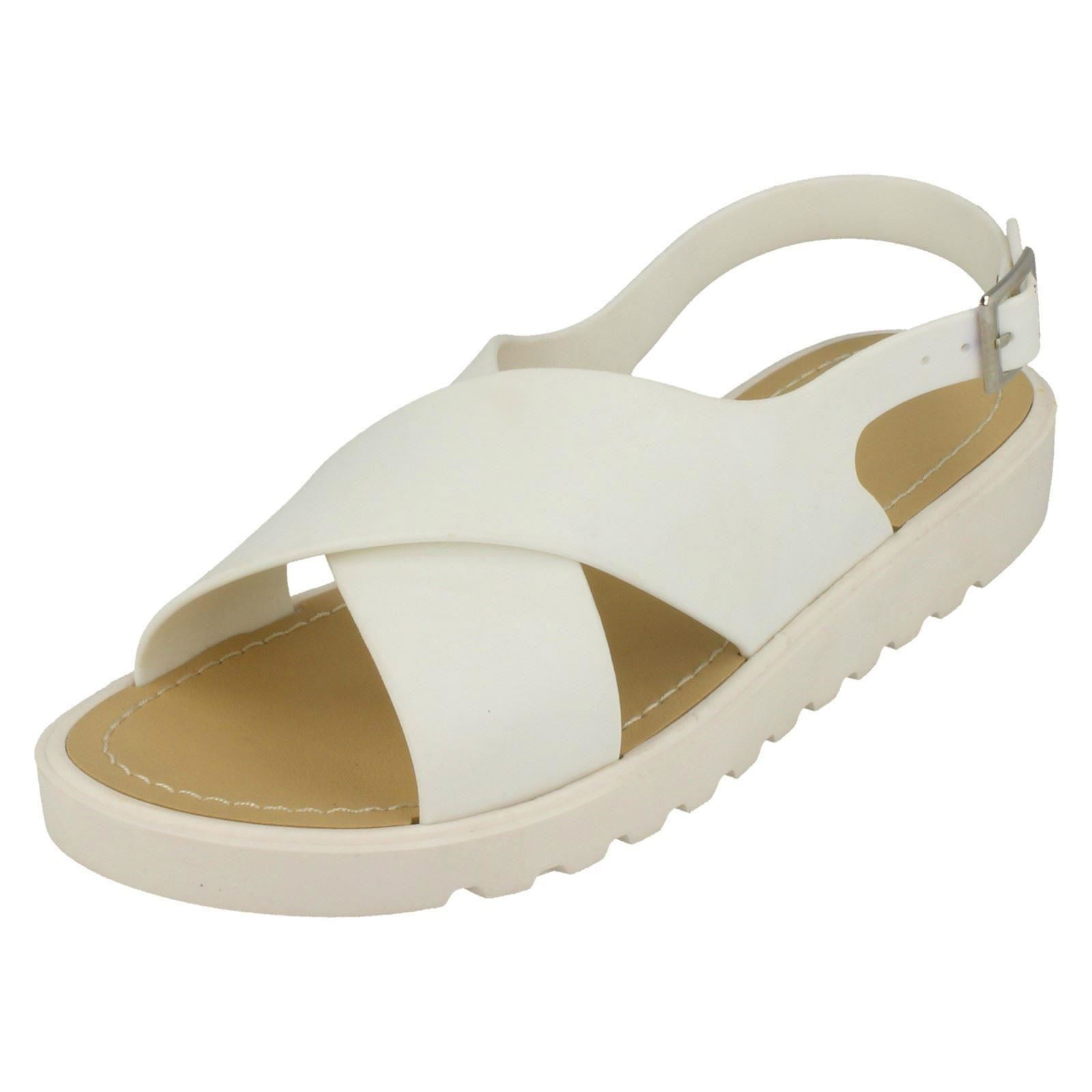 Sandalias Abiertas Para Damas Con Tiras Cruzadas Spot On - Imagen 20 de 28