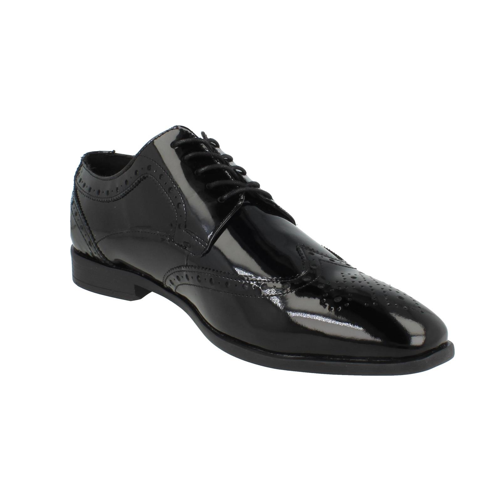Mens Hush Puppies Lace Up Leather Formal Dress Shoes Elliot Brogue - Picture 17 of 19
