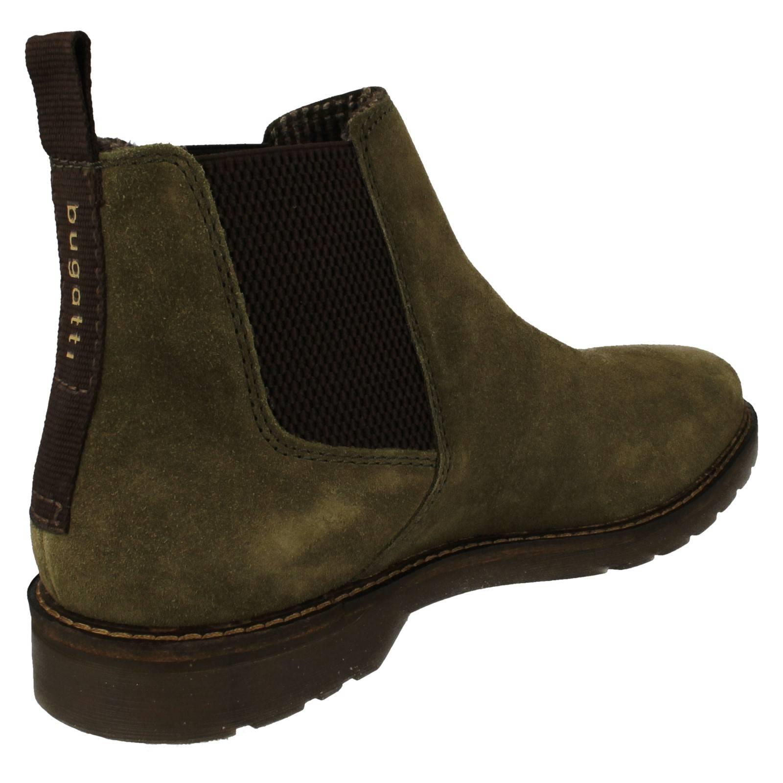 'Mens Bugatti' Stylish Casual Pull On Ankle Boots - 331-A5P31-1400 - Picture 4 of 10
