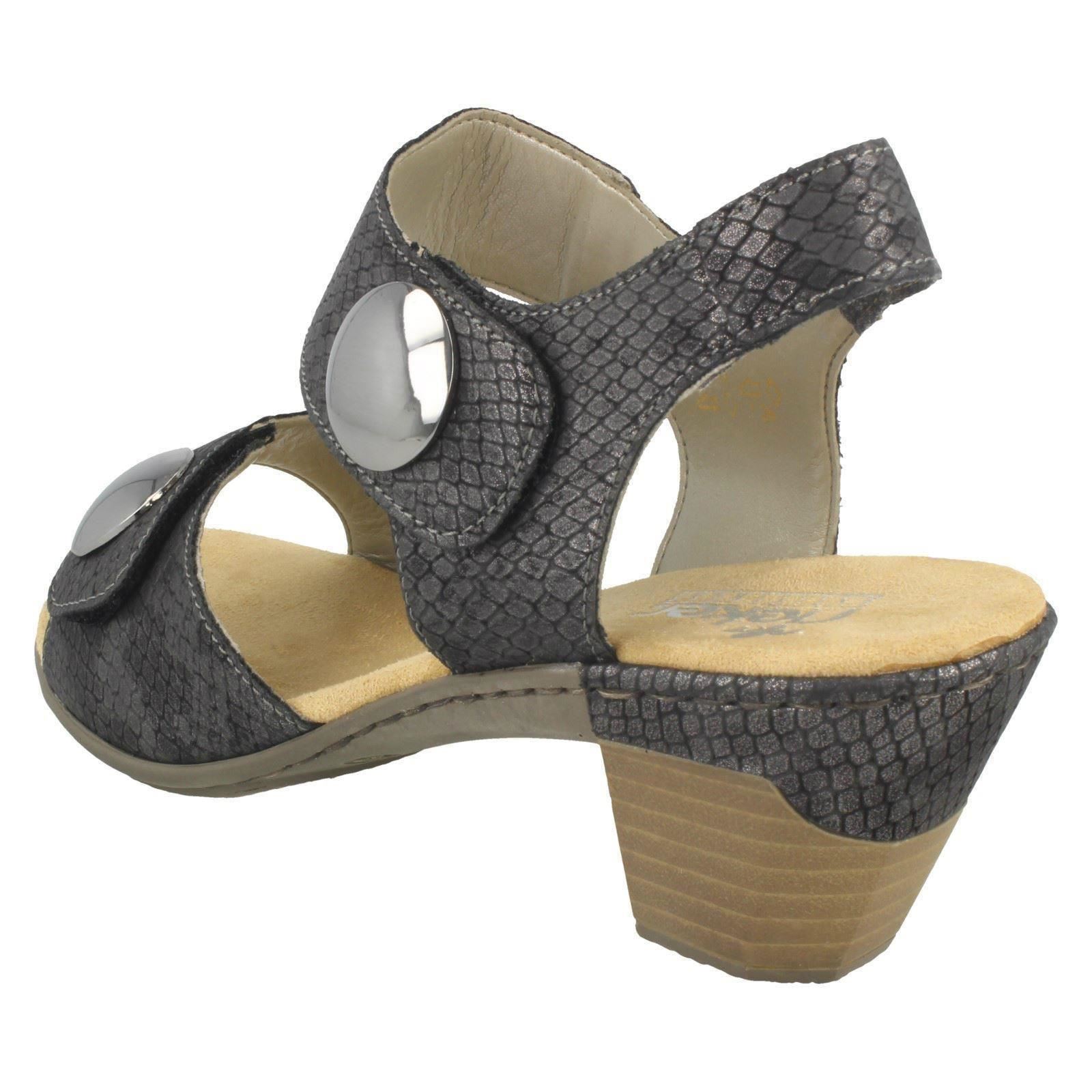 Femmes Femmes Femmes Rieker Reptile Print Crochet & Boucle Moyen Talon Sandales - 67369 f8803a Femmes Femmes Femmes Rieker Reptile Print Crochet & Boucle Moyen Talon Sandales - 67369 f8803a