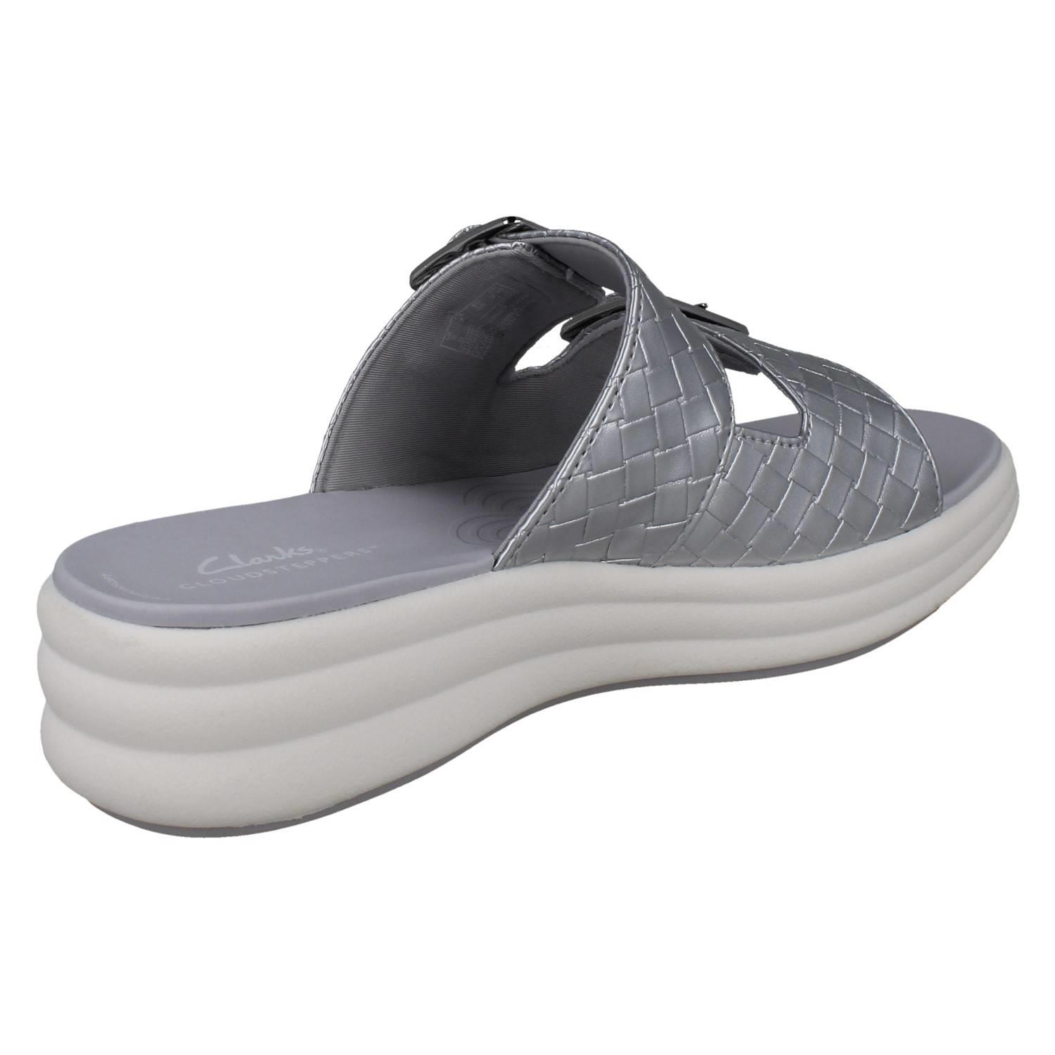 Mujer Clarks Cloudsteppers Sintético Tejido Hebilla Sandalias: Drift Hebilla - Imagen 15 de 19