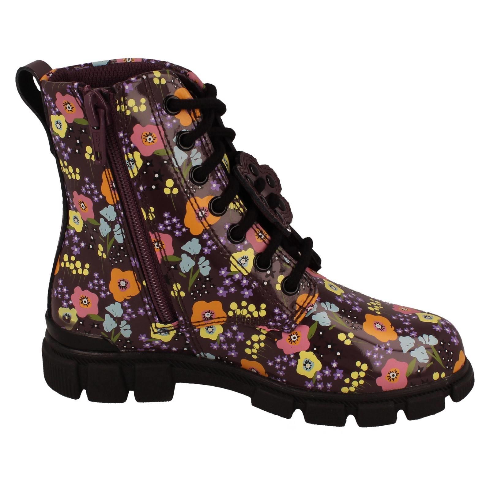Girls Clarks Floral Pattern Ankle Boots Evyn Top K - Picture 7 of 10