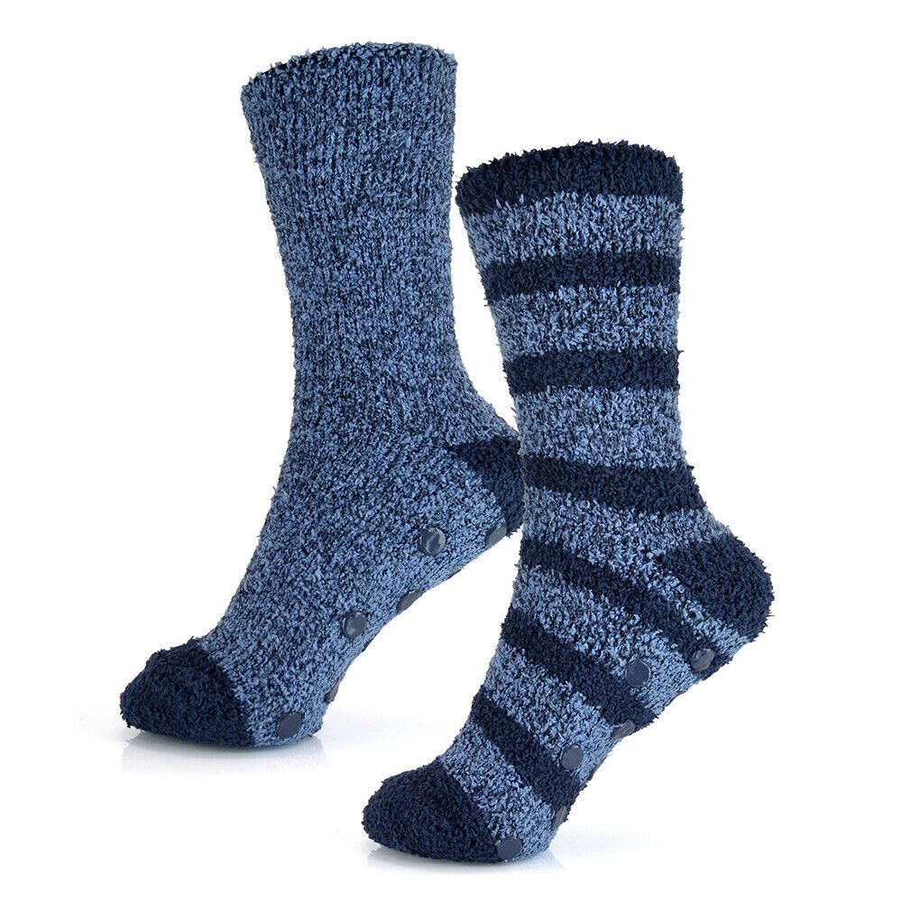 Mens Tom Franks Warm Soft Cosy Socks With Gripper 'SK882' - Picture 13 of 13
