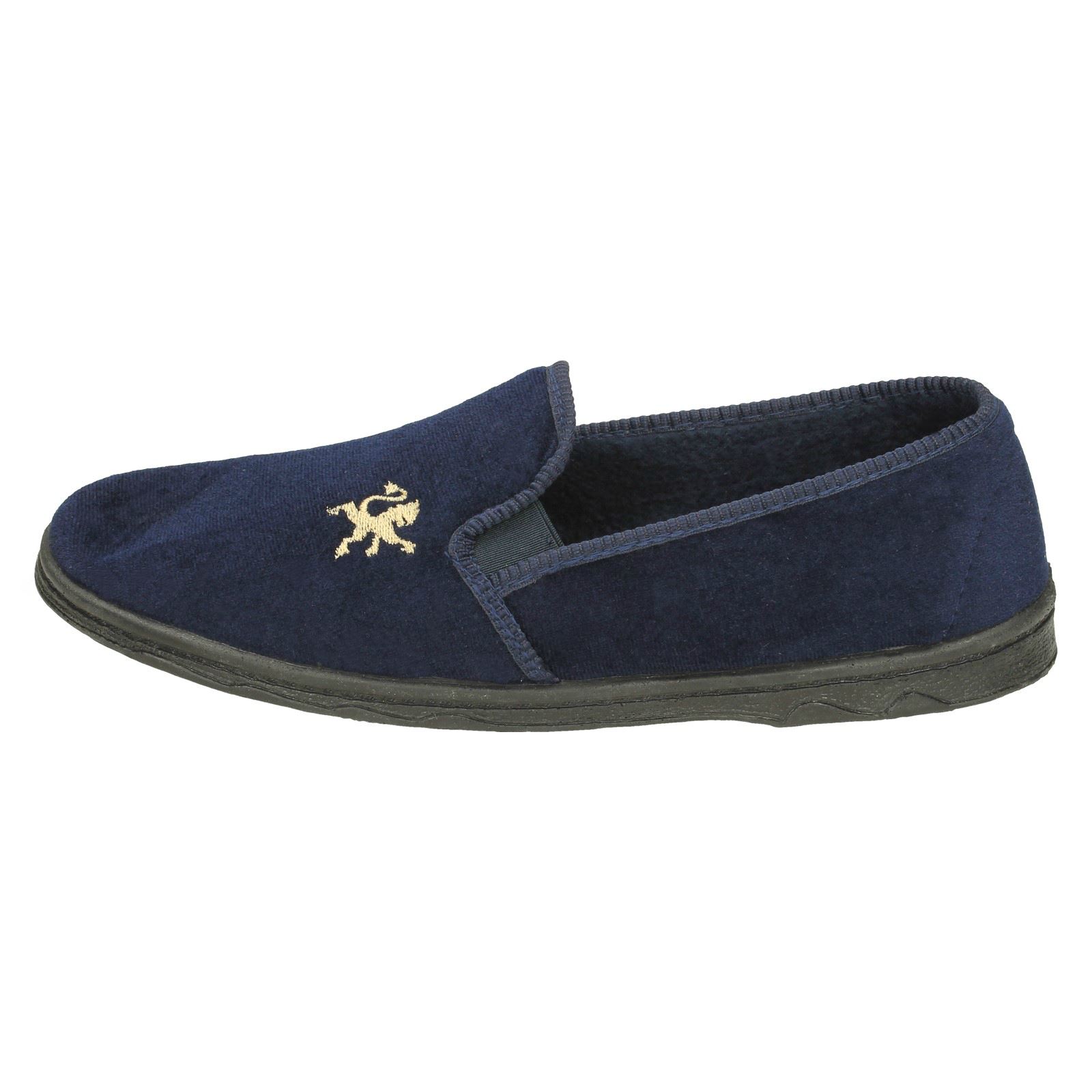 Mens Spot On Comfort Slippers 'X2R009' - Picture 7 of 10