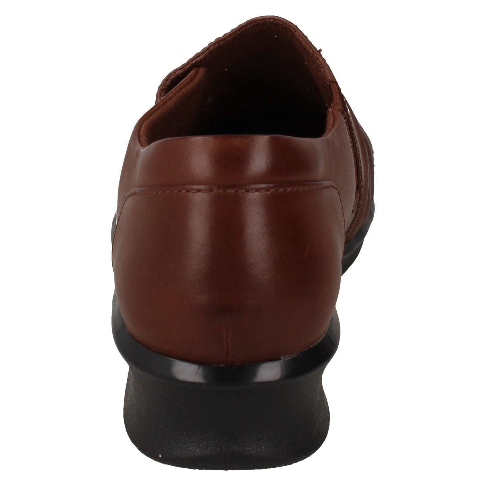 Ladies Clarks Casual Everyday Comfort Slip On Wedged Leather Shoes Hope Shine - Picture 5 of 10