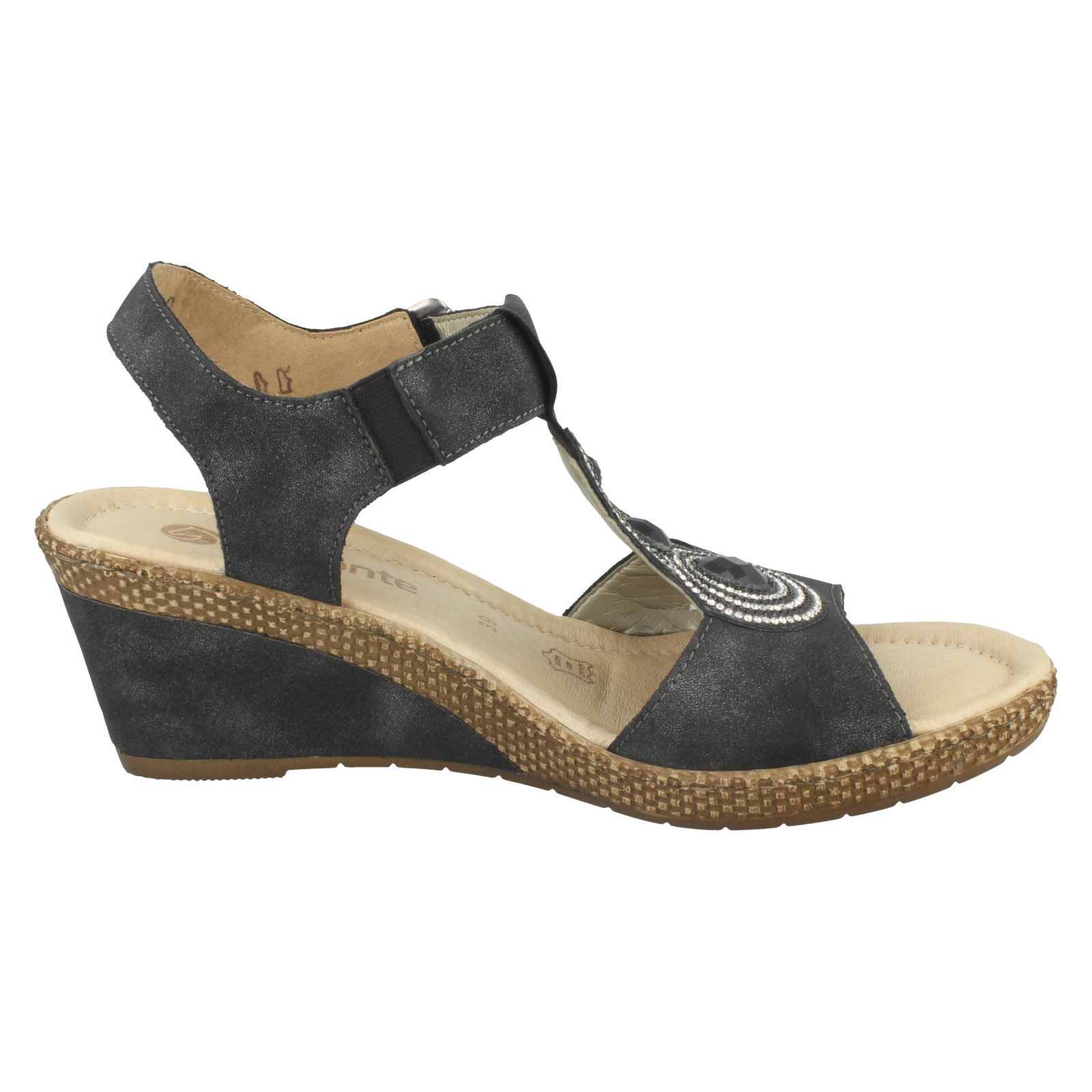 Damas Remonte T-Bar Sandalias Cuña-D0452 De Cuña-D0452 Sandalias e319eb Damas Remonte T-Bar Sandalias Cuña-D0452 De Cuña-D0452 Sandalias e319eb