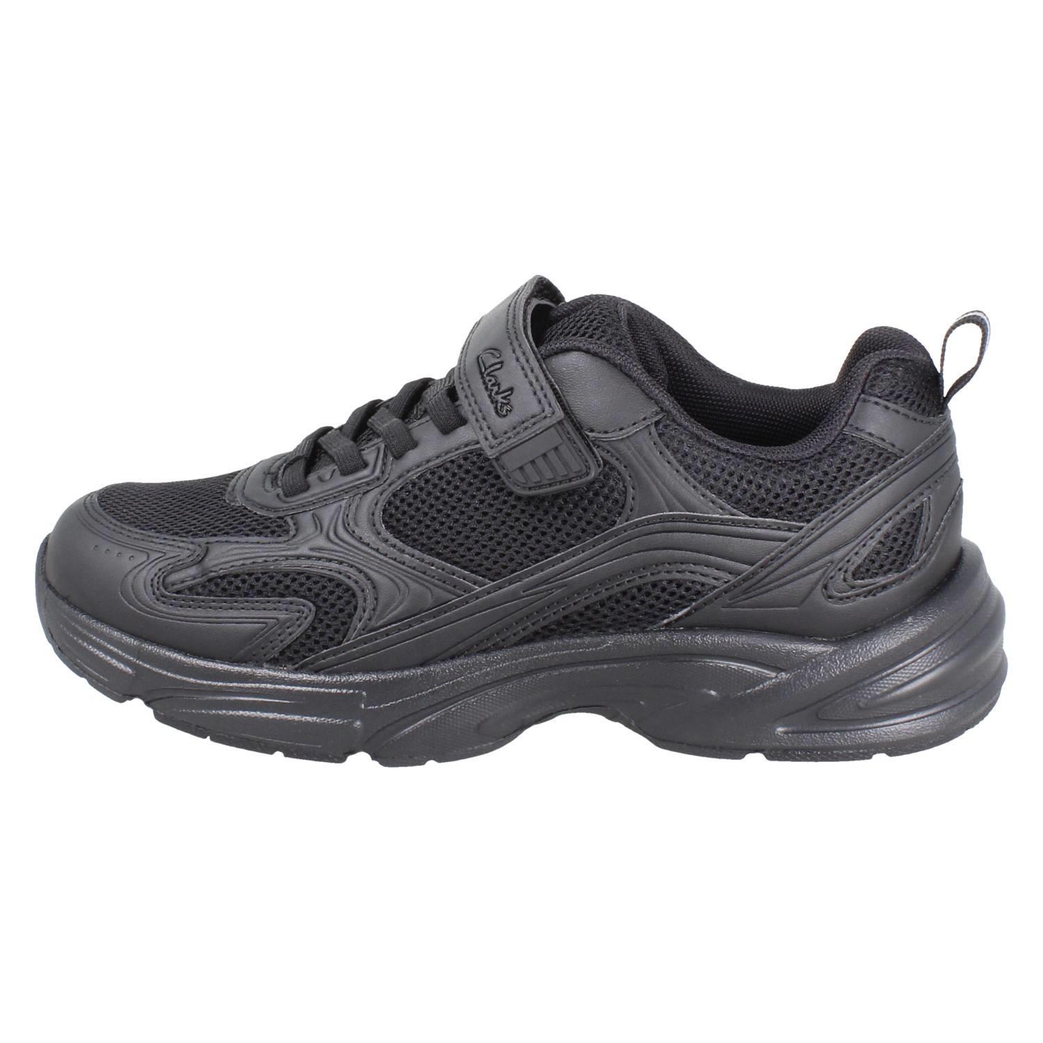 Niños Clarks Ligero Acolchado Encaje Elástico Sporty Zapatillas Crafton Move K - Imagen 3 de 10