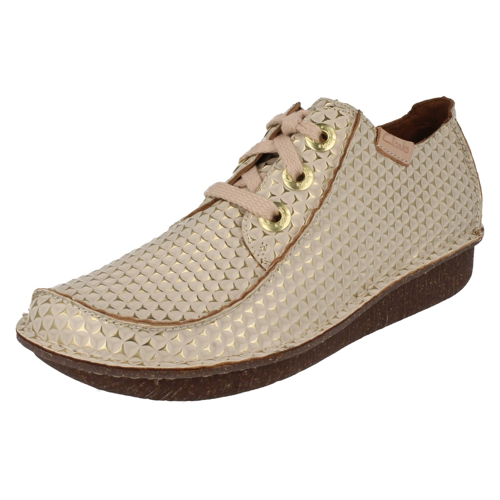 Scarpe Casual In Pelle Clarks Da Donna Lace Up Funny Dream - Picture 137 of 145