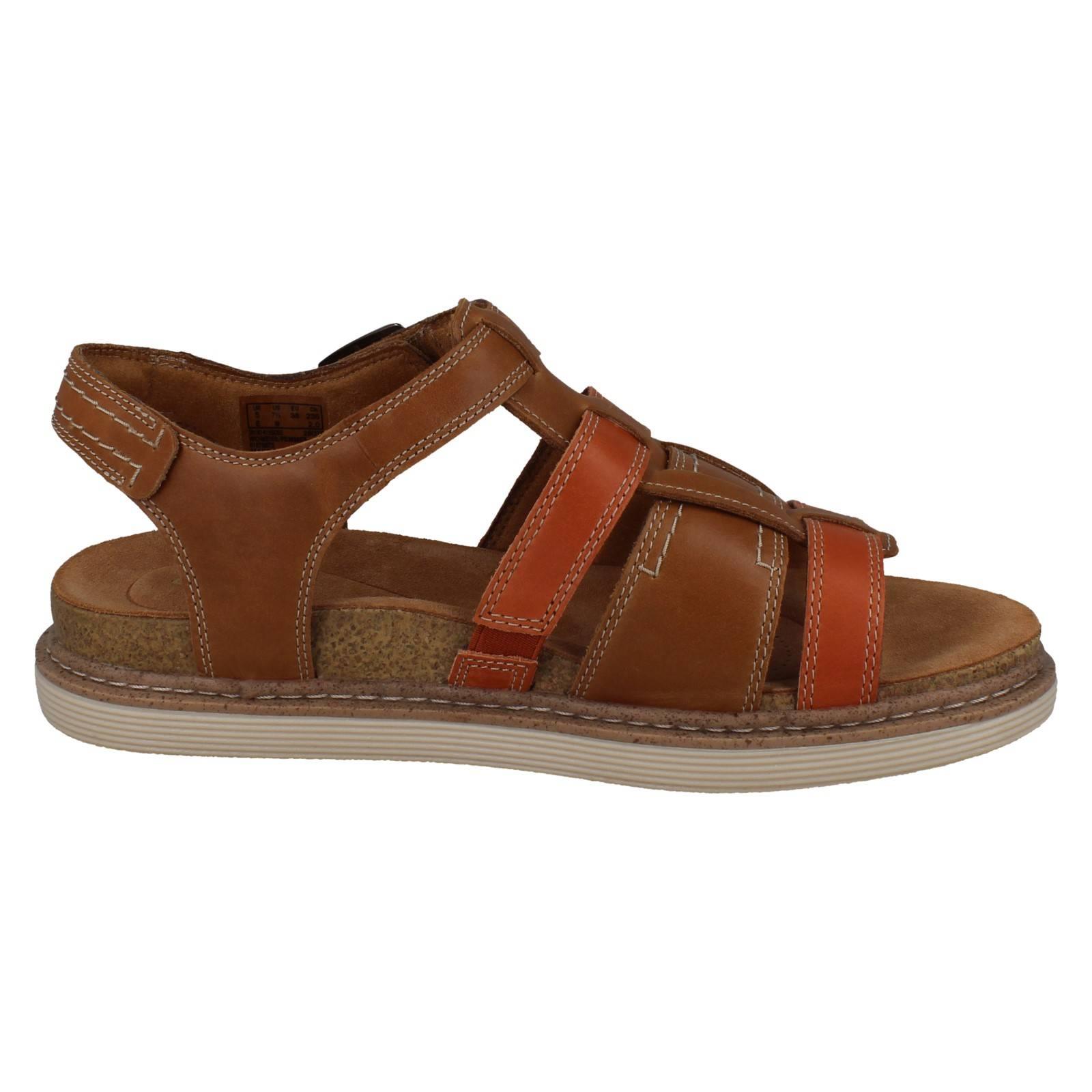 Sandalias Gladiadoras De Cuero Strappy Clarks Para Damas Arwell Sun - Imagen 16 de 19