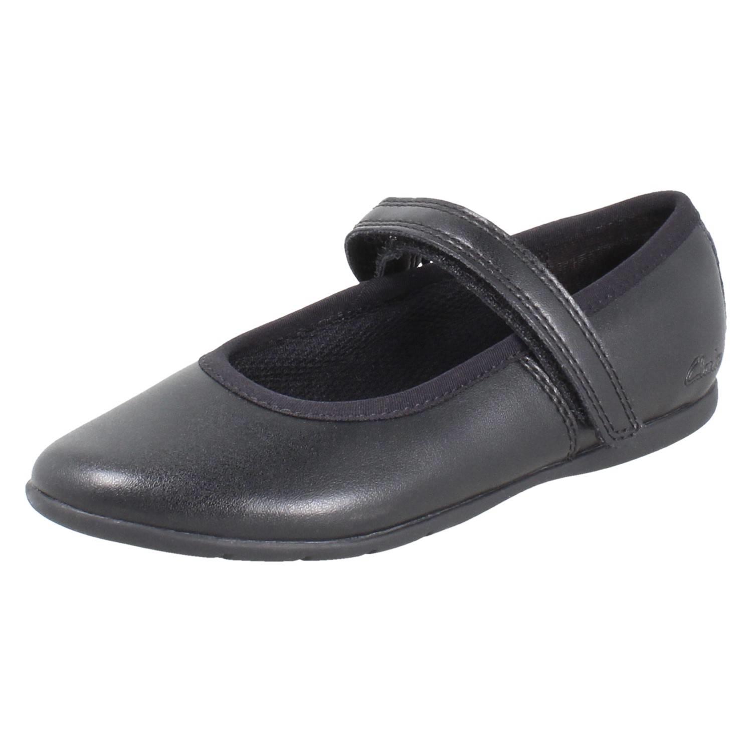 Girls Clarks Synthetic Leather Classic Mary Jane School Shoes *Dance Wish* - Picture 2 of 19