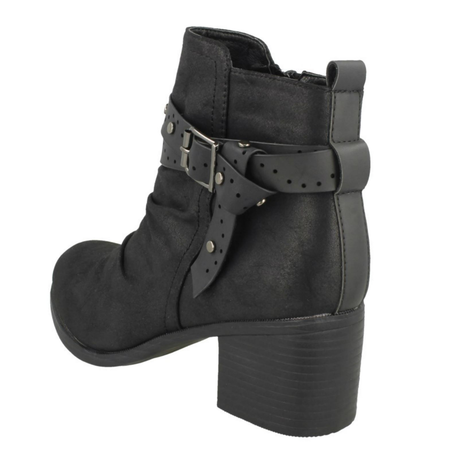 Botas al tobillo sintéticas con cremallera Down To Earth para dama - Imagen 4 de 19