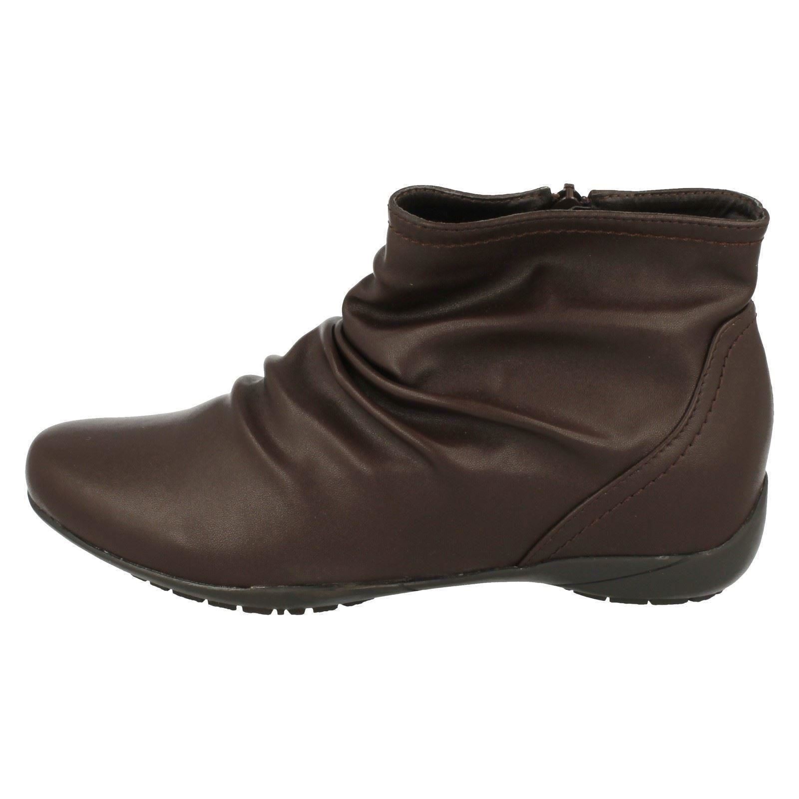 Ladies Down to Earth Casual Ankle Boots 'F5R0675' - Picture 12 of 19