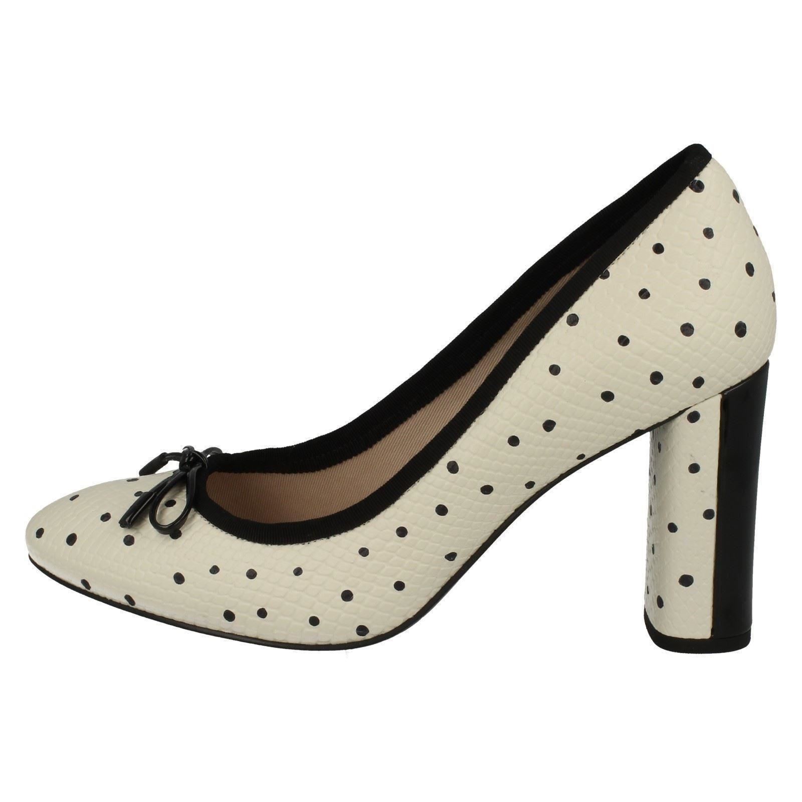 tacón negro Faye mujer blanco blanco para Idamarie Clarks Calzado de alto BH5TqxpB8w