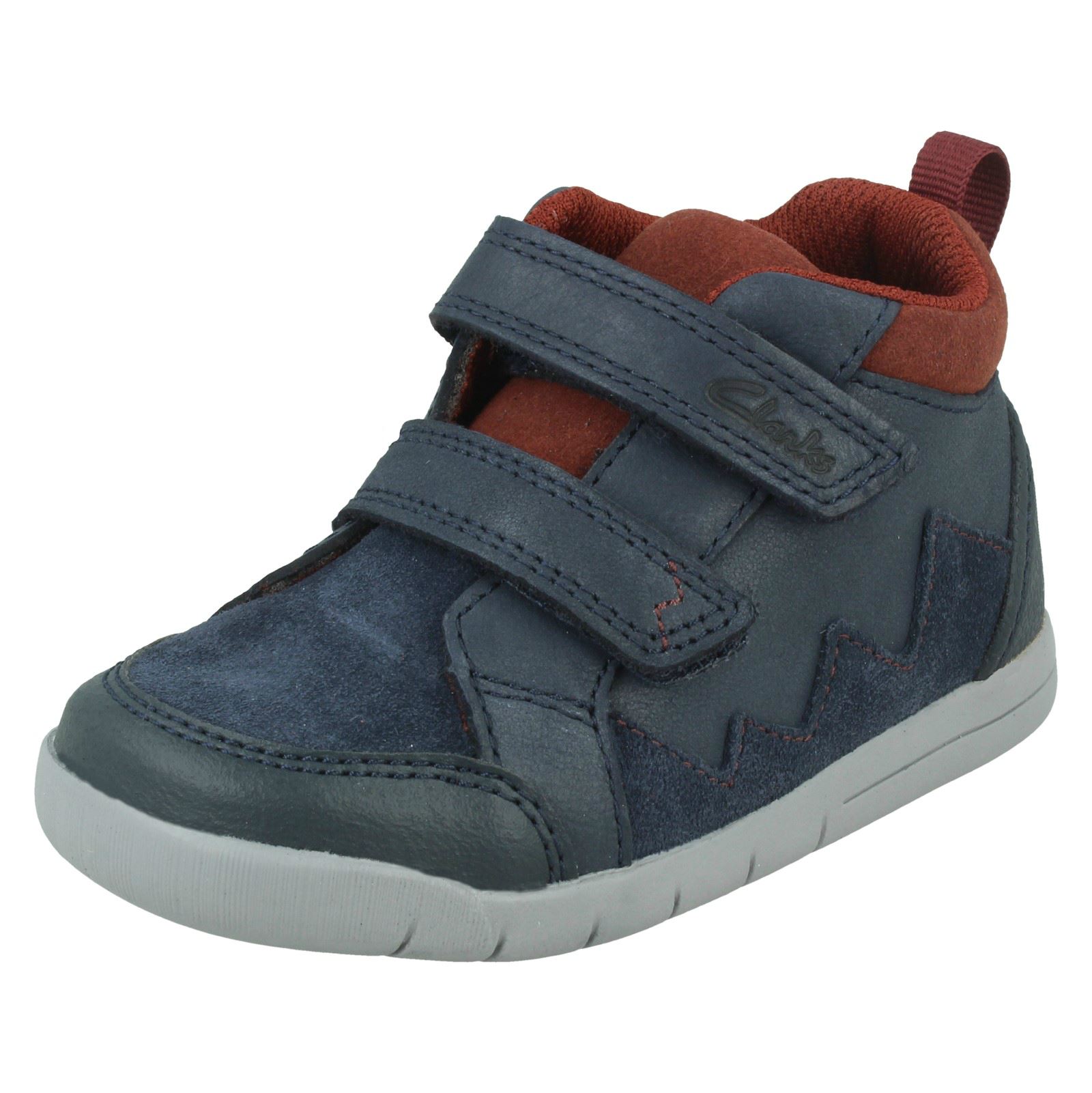 Botas Casual Para Niños Clarks Hasta El Tobillo Rex Park - Picture 20 of 28