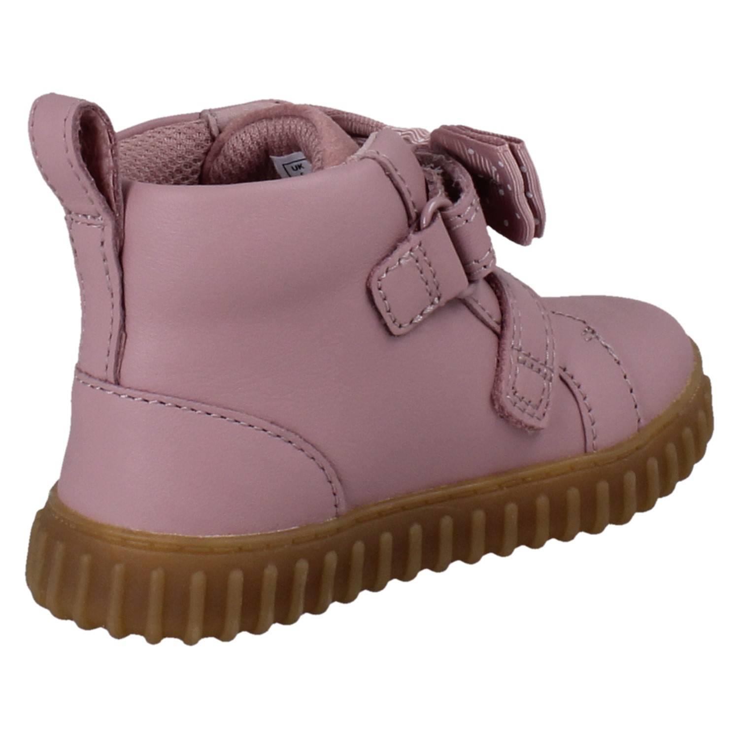Bottes Montantes En Cuir Suédé Pour Enfants Unisexes Clarks *Cove Sky* - Picture 6 of 19