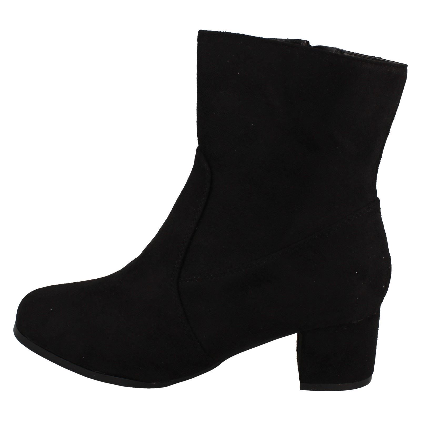 Botas al tobillo sintéticas informales con cremallera para dama F5R1086 - Imagen 3 de 10