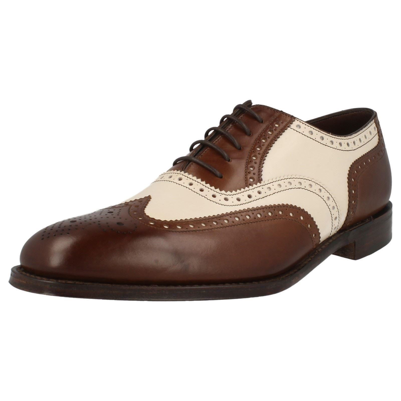 Mens Loake Classic Two Tone Brogue Lace Up Shoes - Sloane | eBay