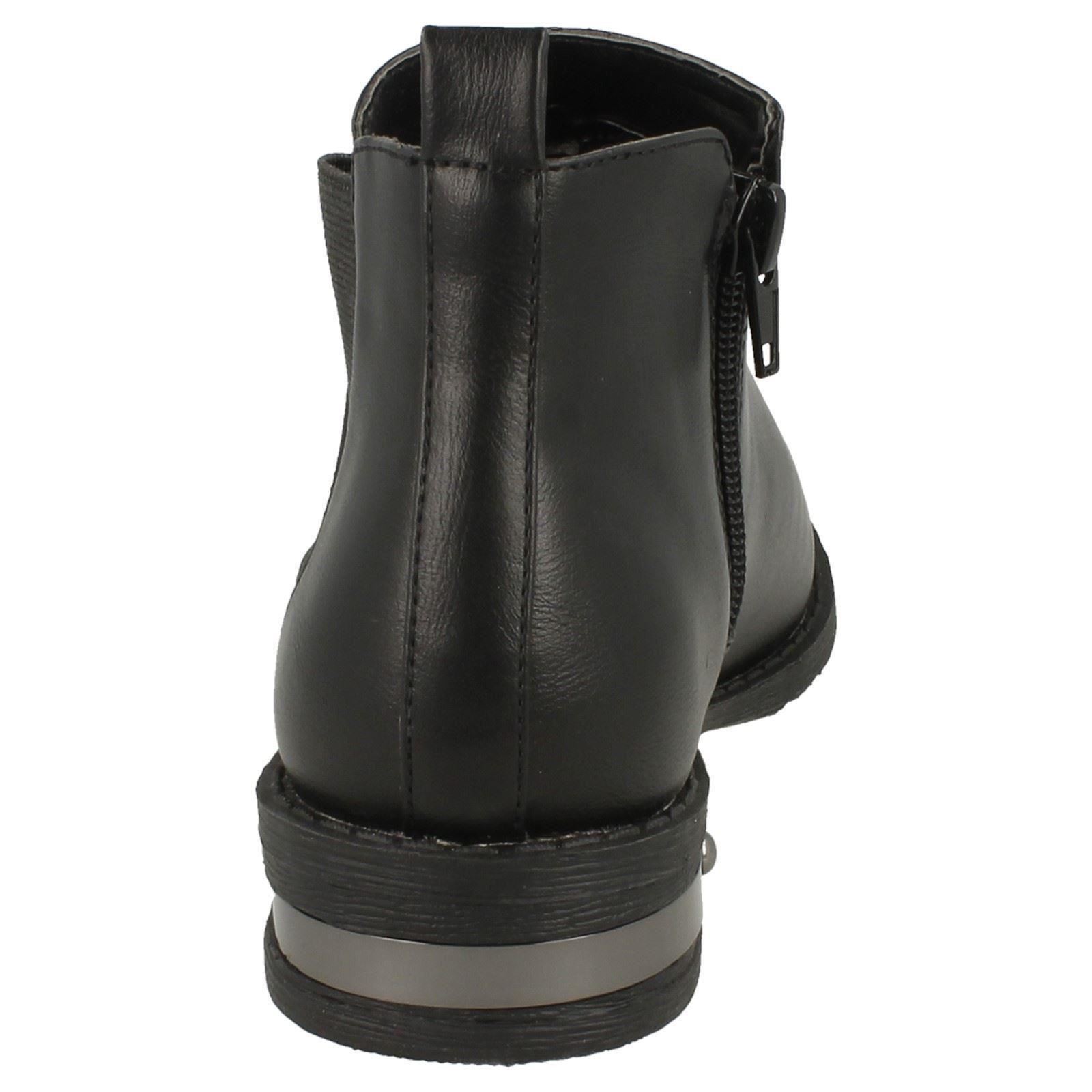 'Girls Spot On' Chelsea Style Ankle Boots - H5R038 - Picture 9 of 10