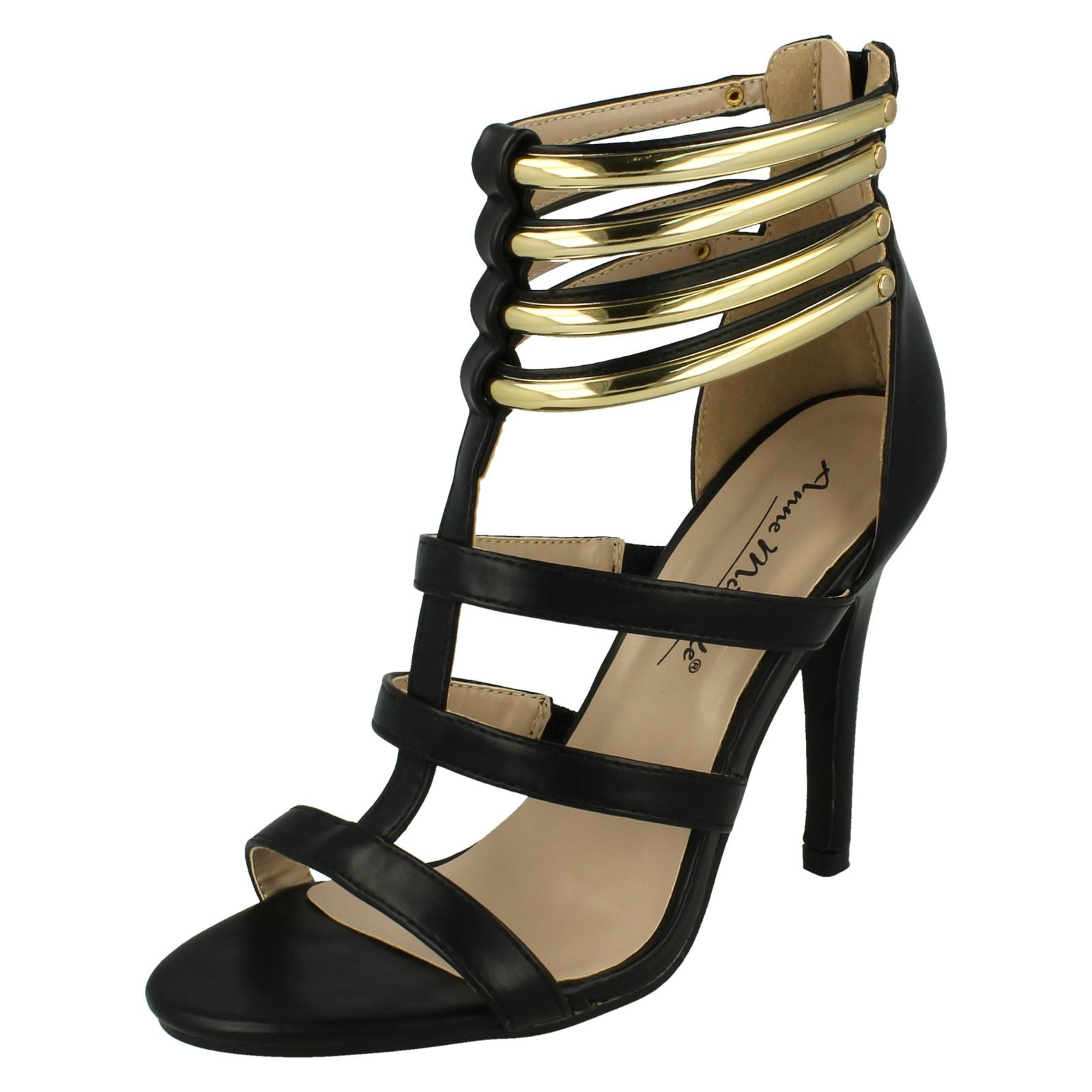 Ladies Anne Michelle Open Toe Heeled Sandals - Picture 2 of 28