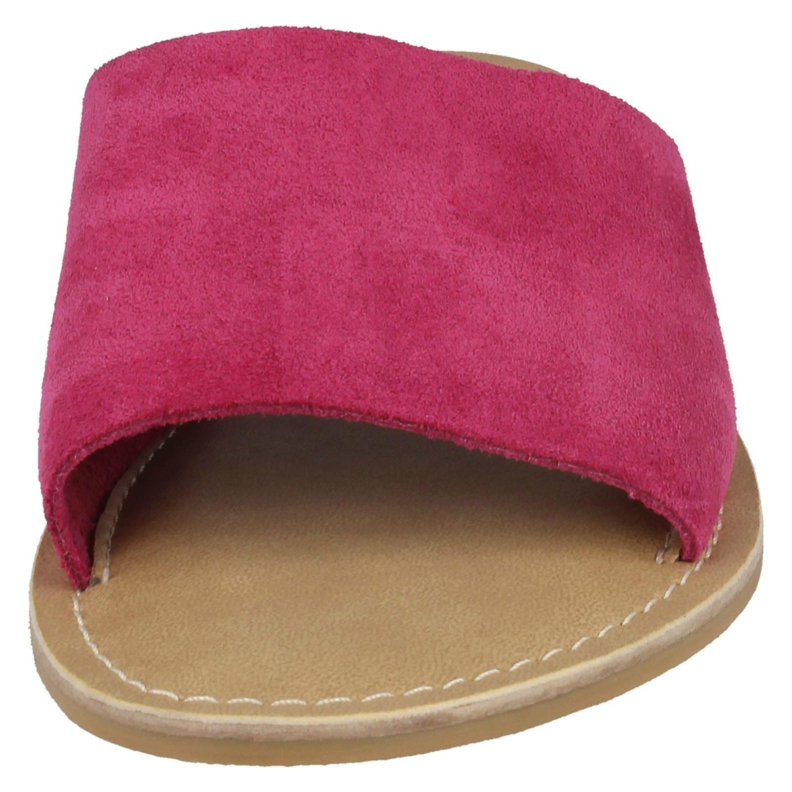 Ladies Leather Collection Suede Mule Sandals - Picture 36 of 55
