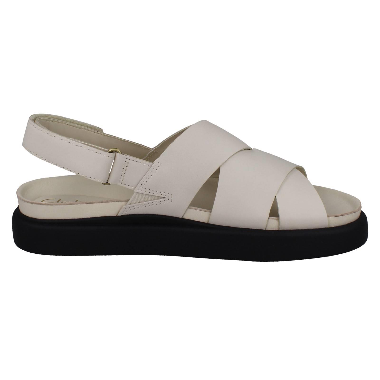 Damen Clarks Gepolstert Leather Kreuz Über Riemchensandalen; Aristella Sonne - Bild 16 von 19