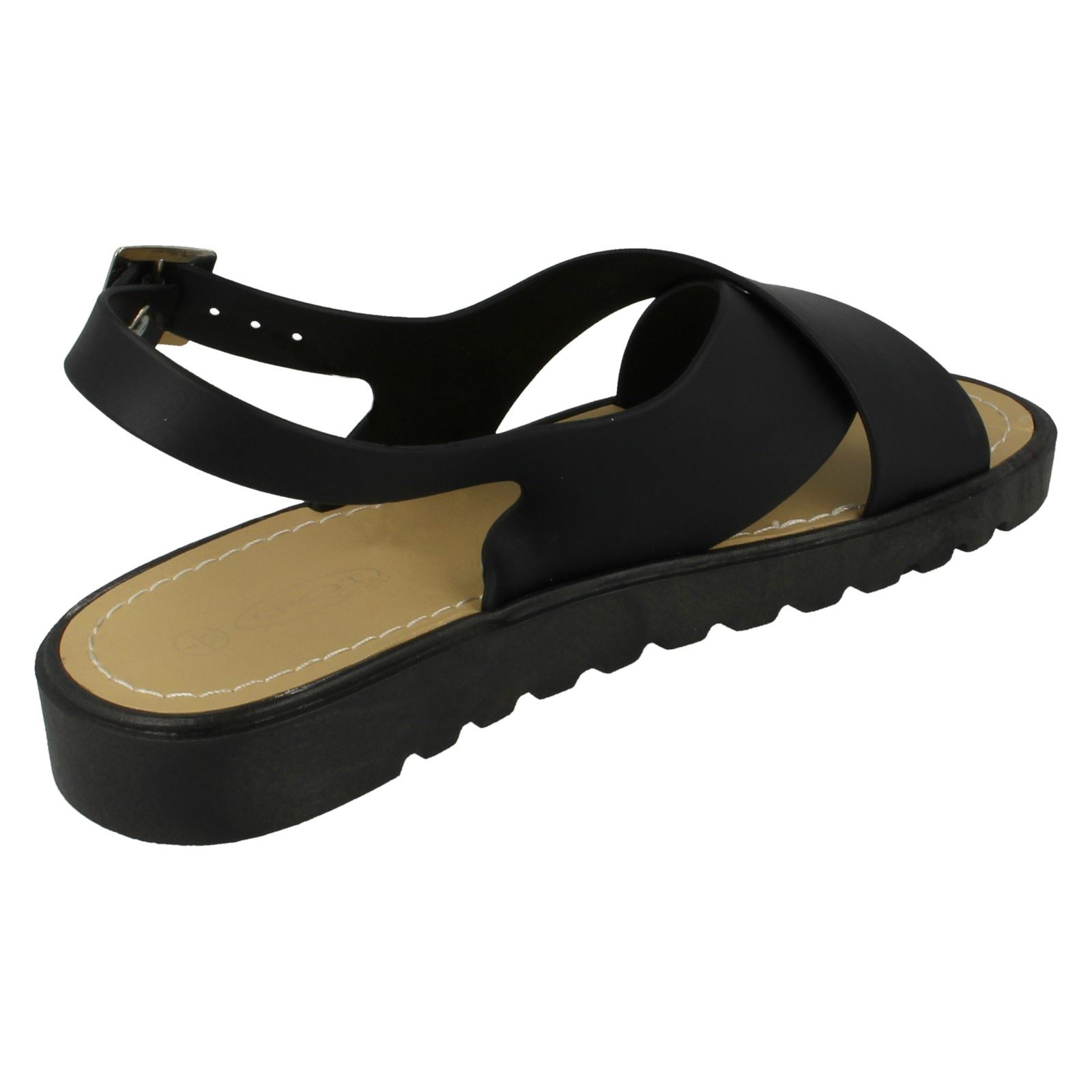 Sandalias Abiertas Para Damas Con Tiras Cruzadas Spot On - Imagen 10 de 28