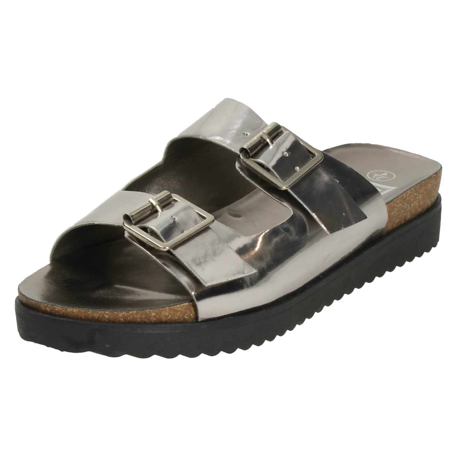Ladies Down To Earth Flat Casual 'Sandals' - Picture 11 of 19