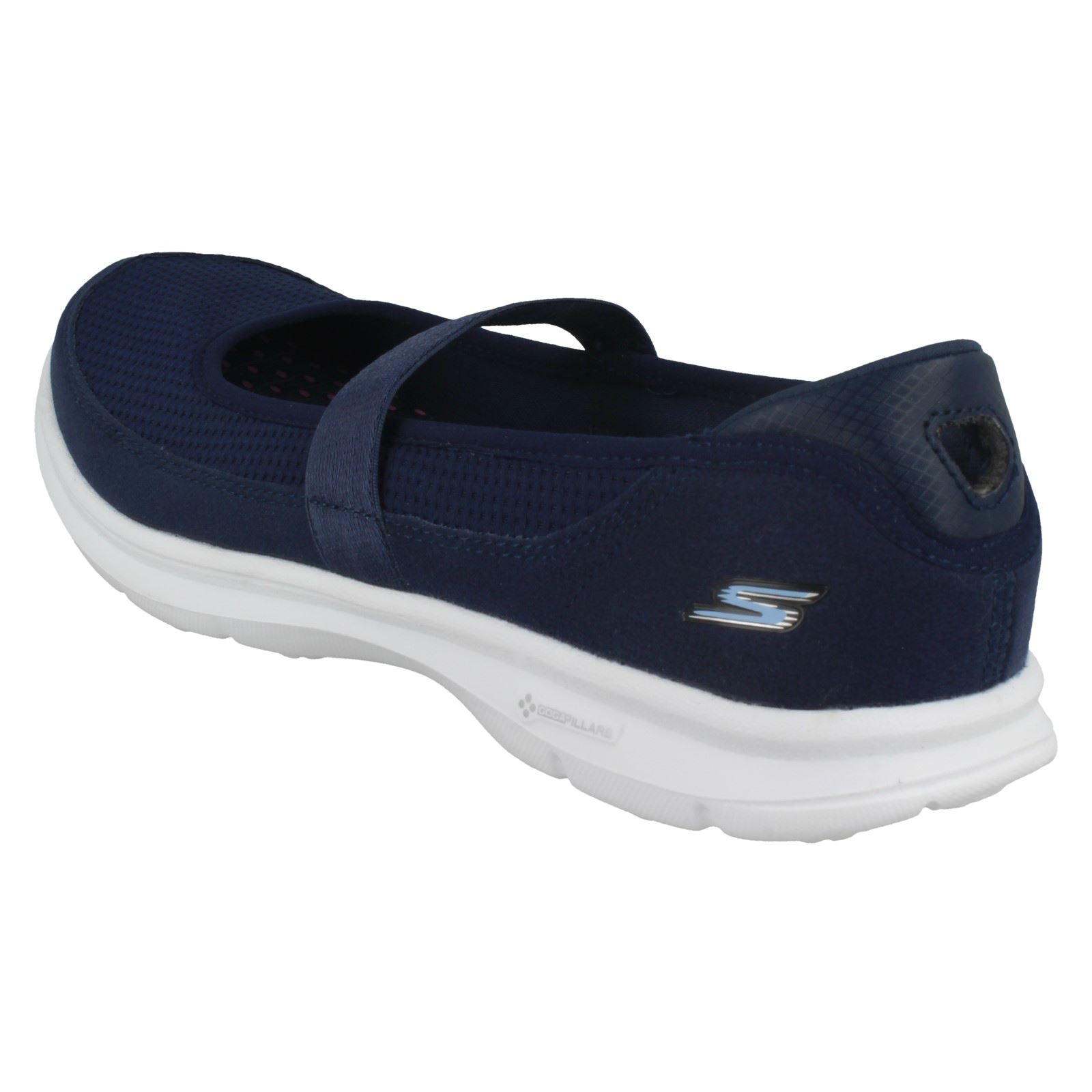Ladies Ladies Ladies Skechers Cross Strap Flat shoes Go Step Original c21104 Ladies Ladies Ladies Skechers Cross Strap Flat shoes Go Step Original c21104