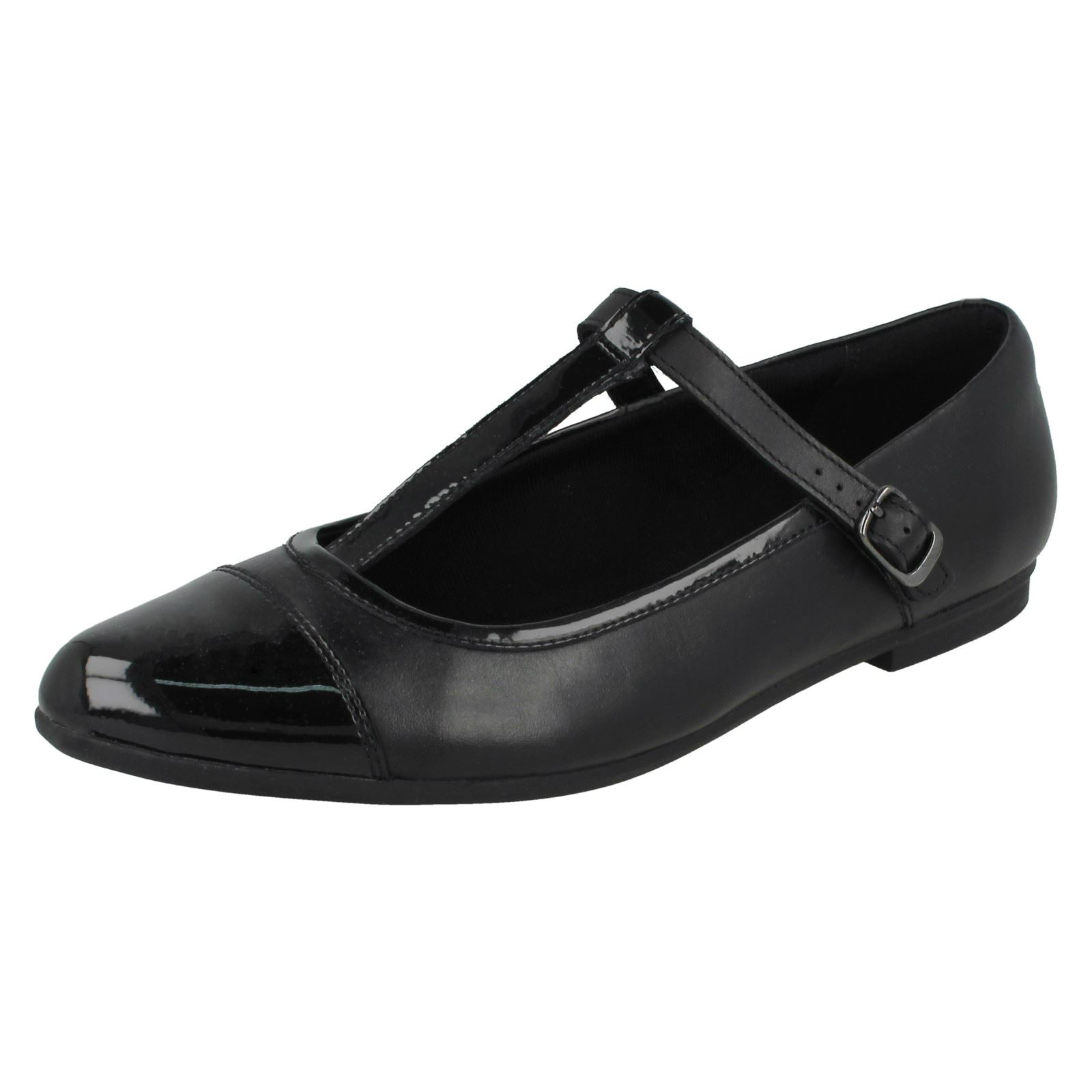 bootleg by calrks girls school shoes quartz mist