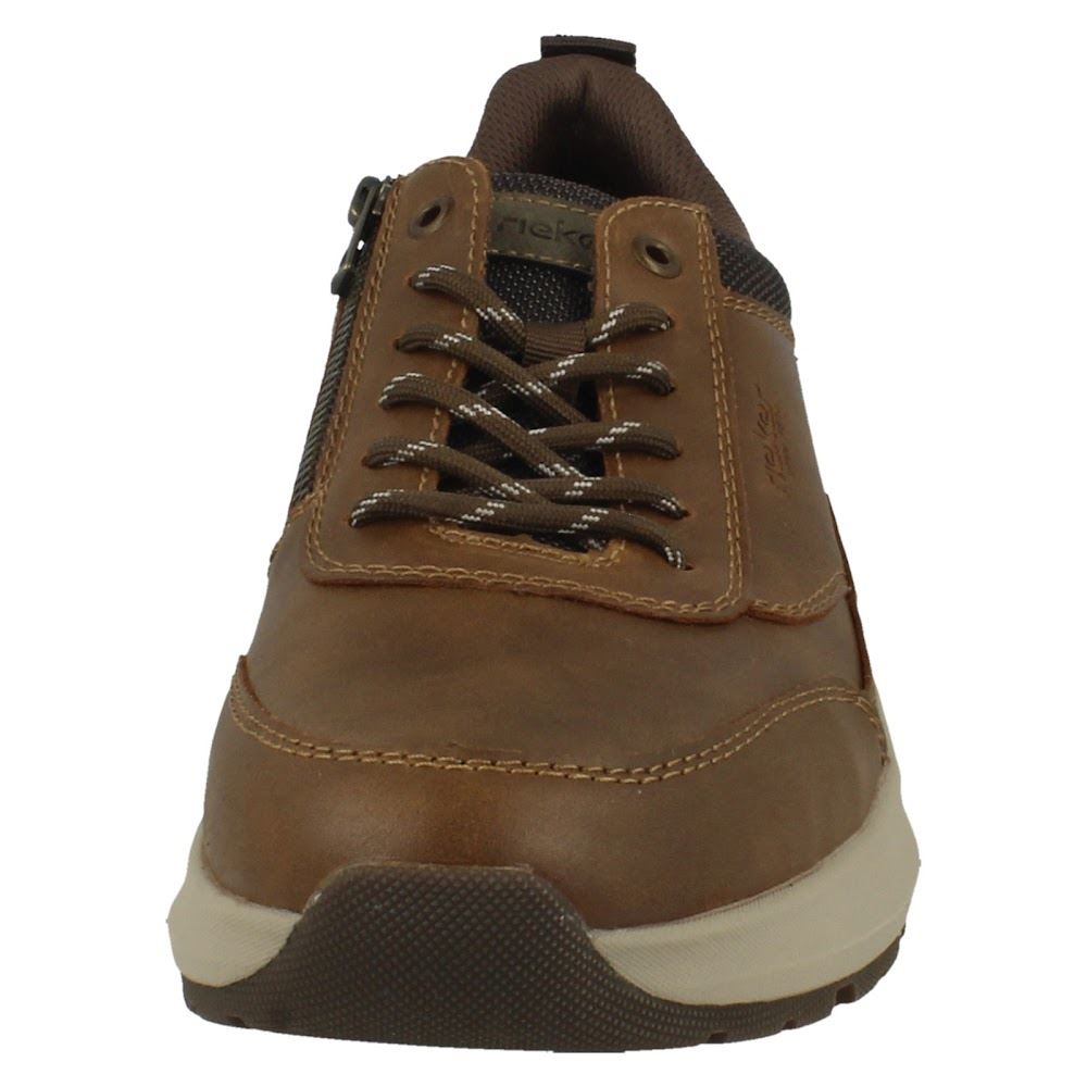 Zapatos informales inteligentes Rieker extra anchos con cremallera y cordones para hombre: 06000 - Imagen 9 de 10