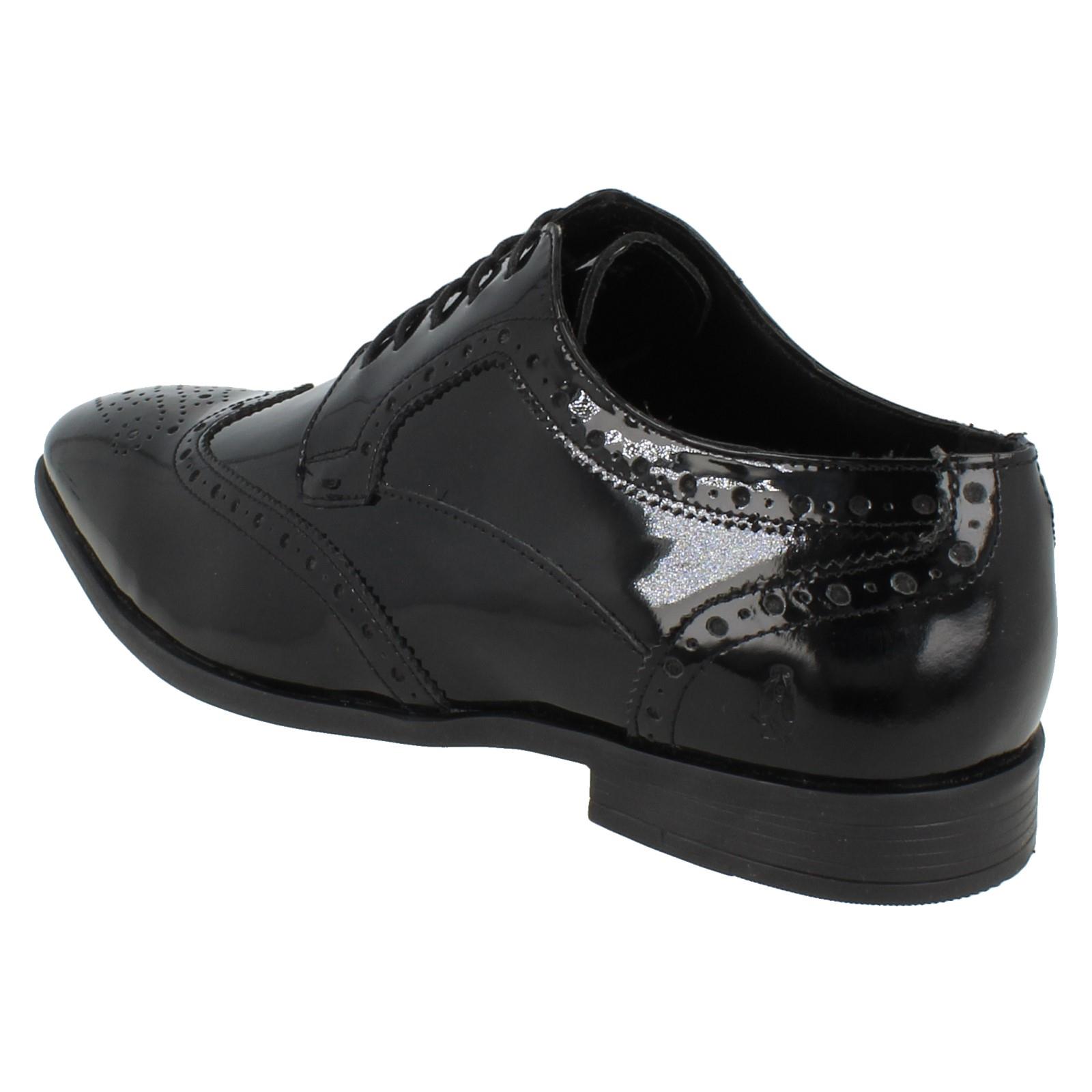 Mens Hush Puppies Lace Up Leather Formal Dress Shoes Elliot Brogue - Picture 13 of 19