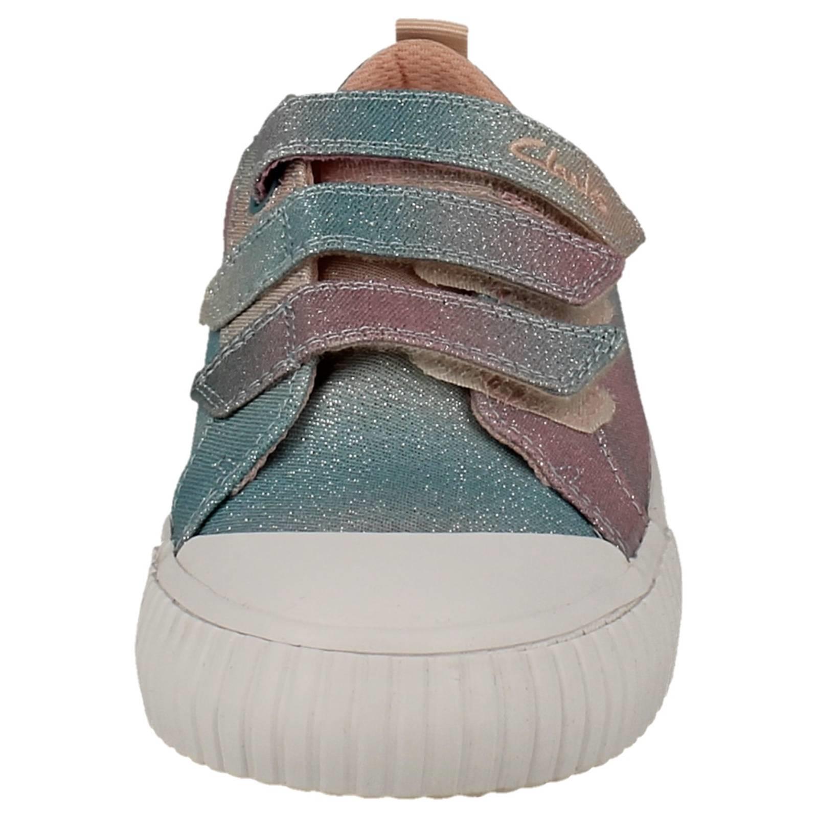 Mädchen Clarks glitzernder Doodle Foxing Brill - Bild 9 von 10