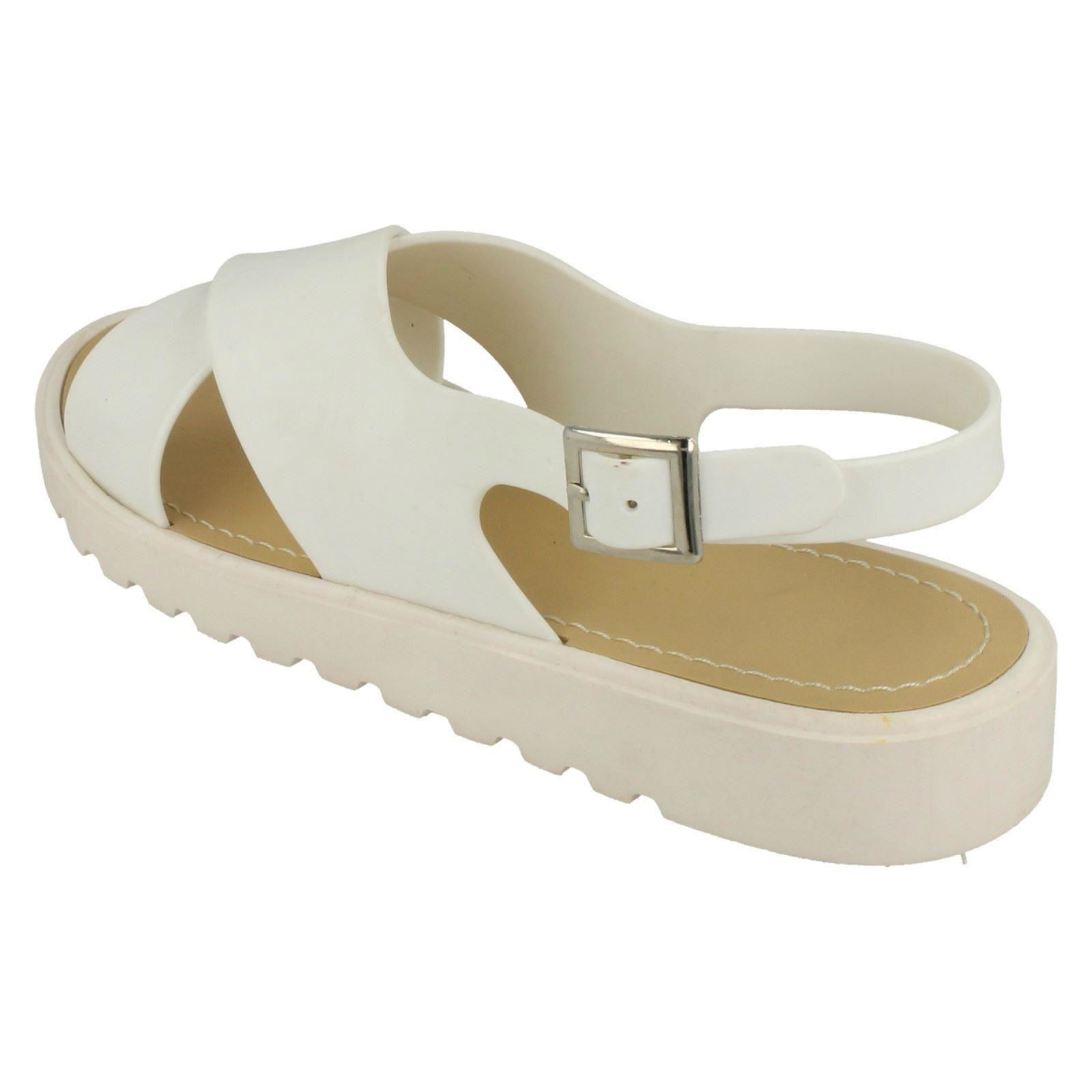 Sandalias Abiertas Para Damas Con Tiras Cruzadas Spot On - Imagen 26 de 28