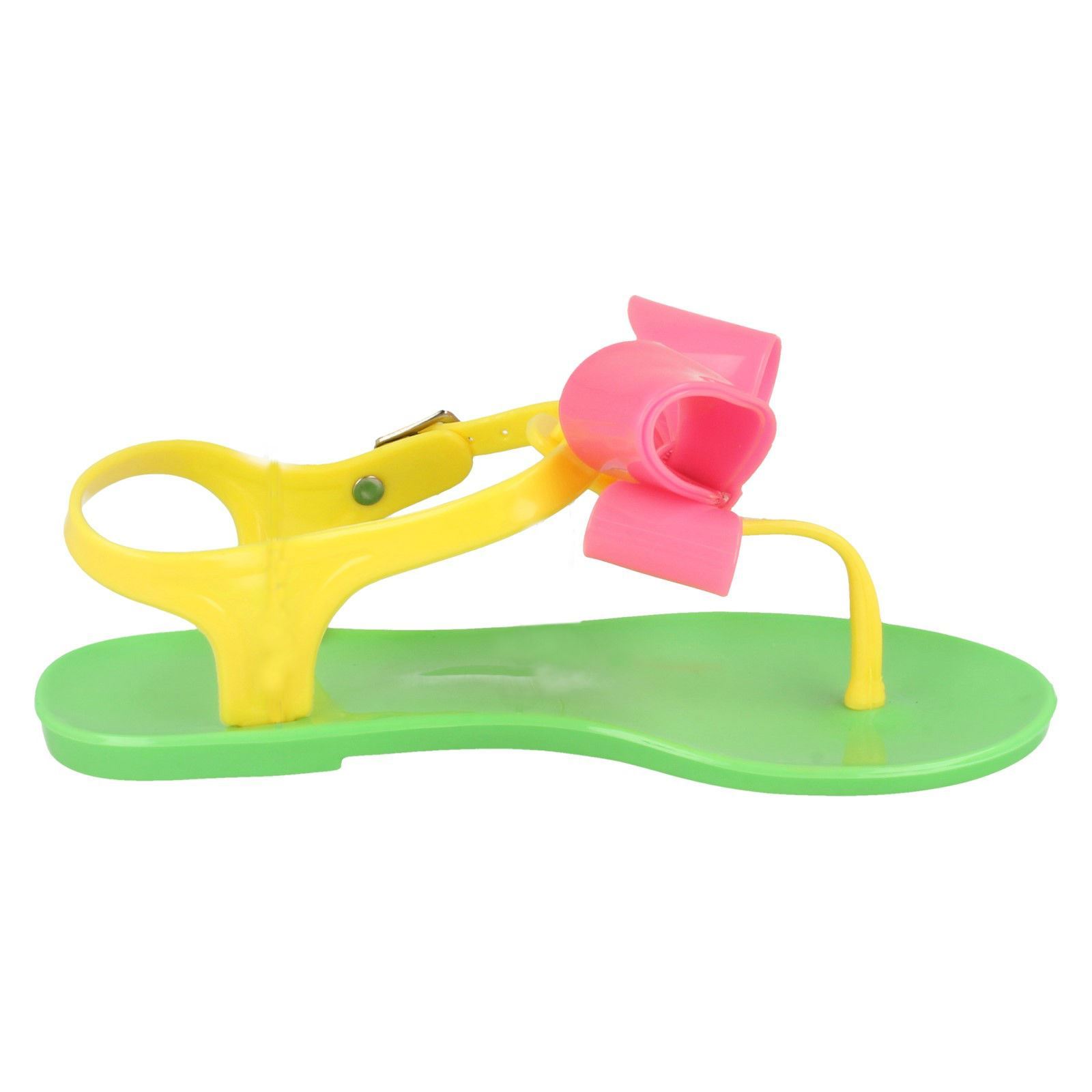 jelly toe post sandals