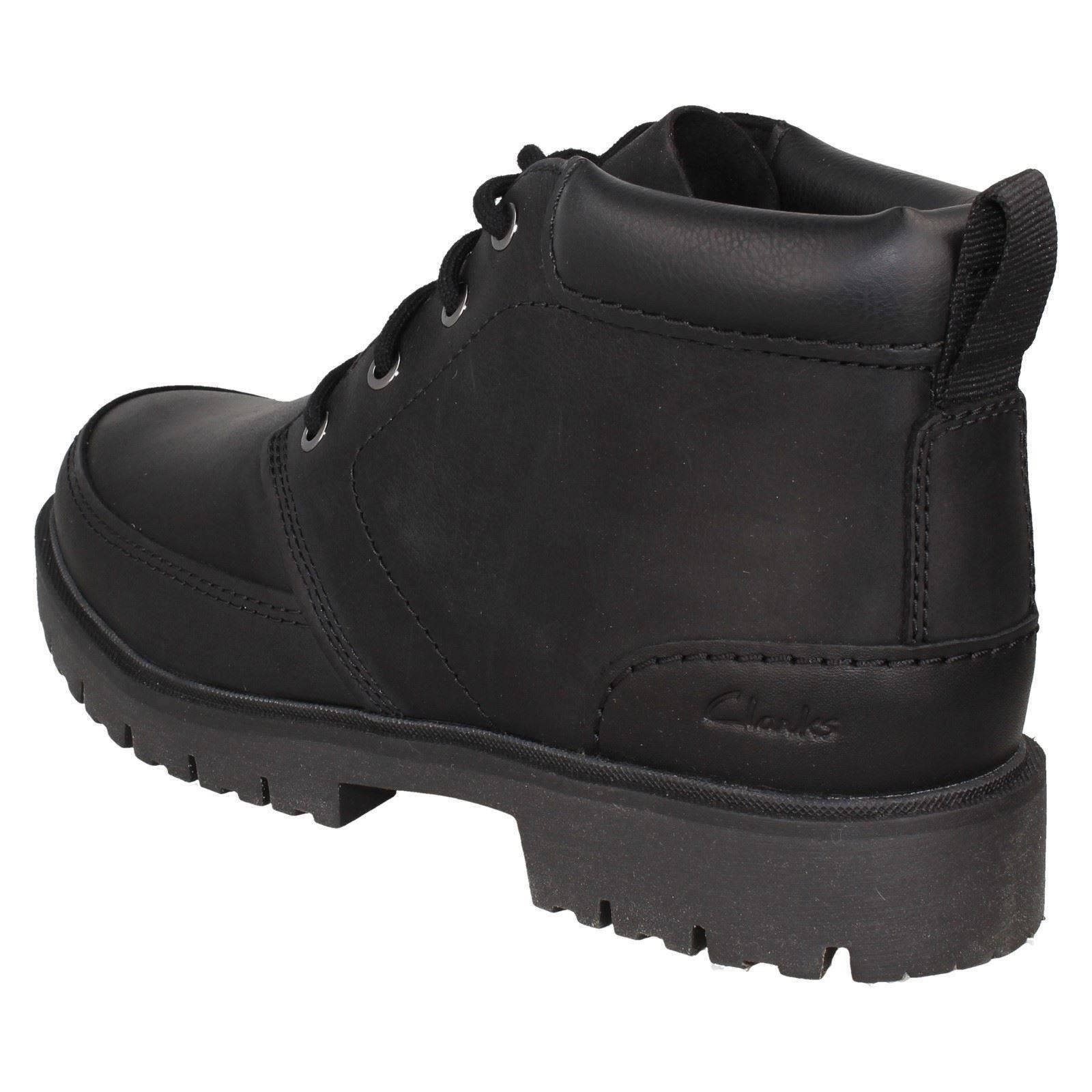 Mens Clarks Leather Lace Up Ankle Boots Rossdale Mid - Picture 17 of 19