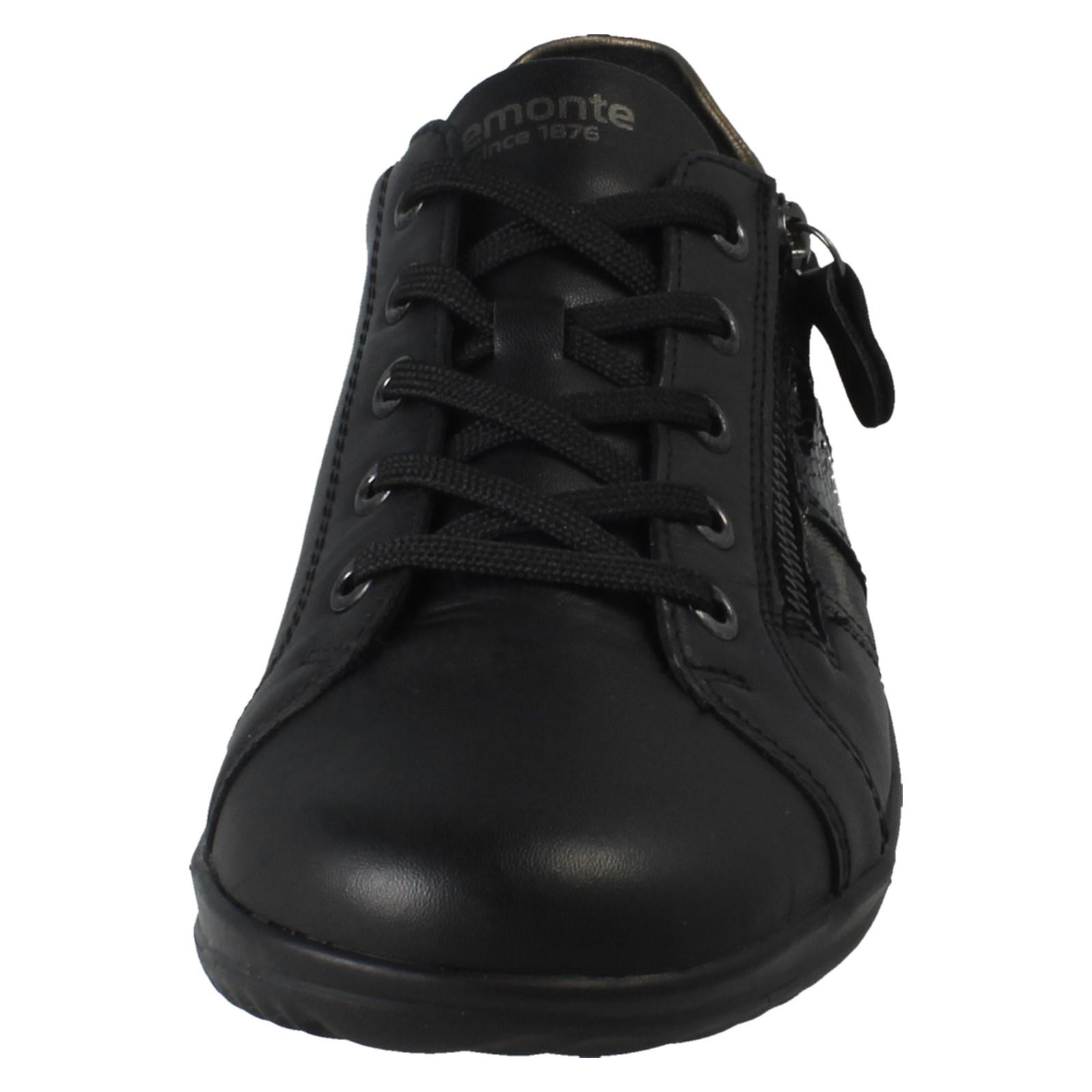 Ladies Remonte Lace and Zip Fastening Casual Trainer Shoes D1E00 - Picture 9 of 10