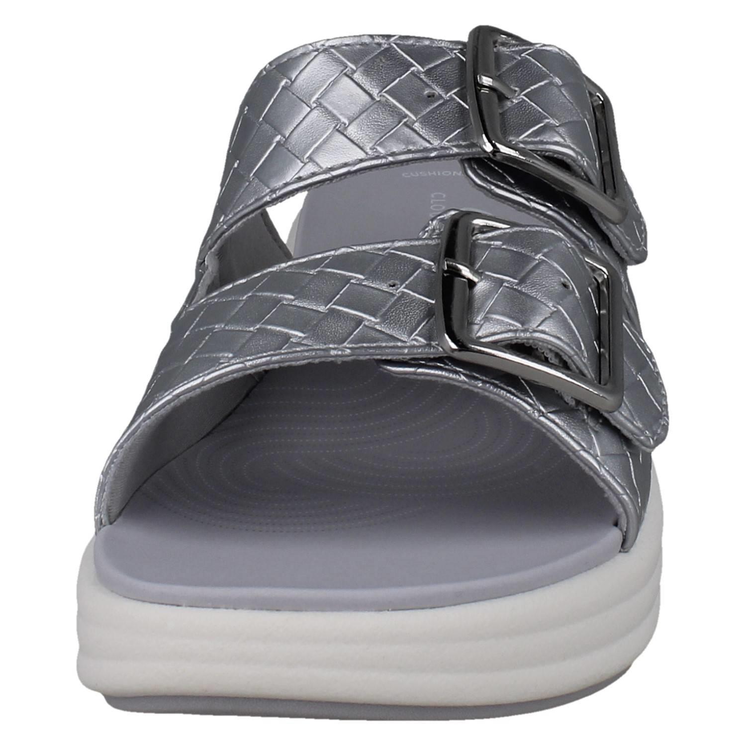 Mujer Clarks Cloudsteppers Sintético Tejido Hebilla Sandalias: Drift Hebilla - Imagen 18 de 19