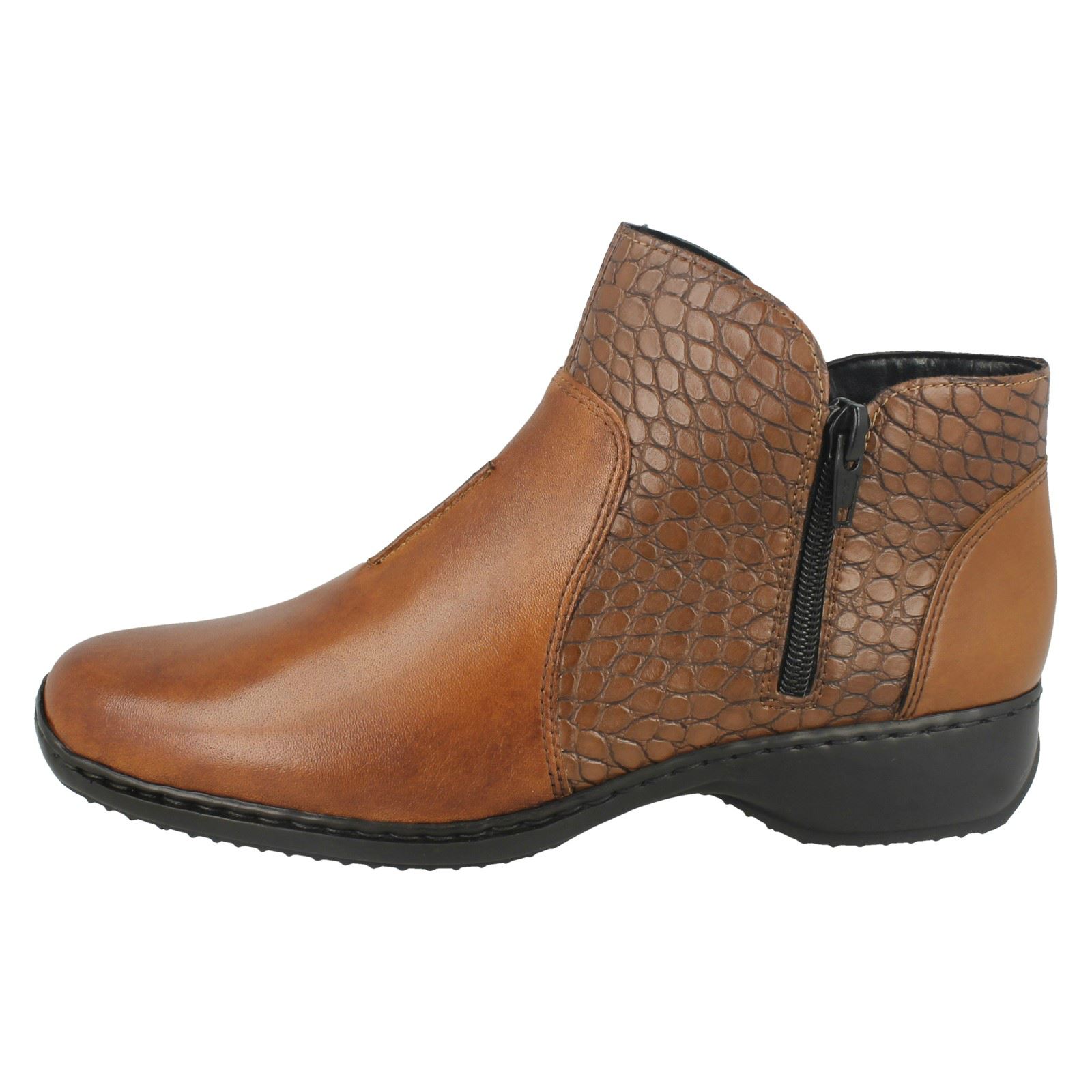 Ladies Rieker Zip Ankle Boots L3869 | eBay