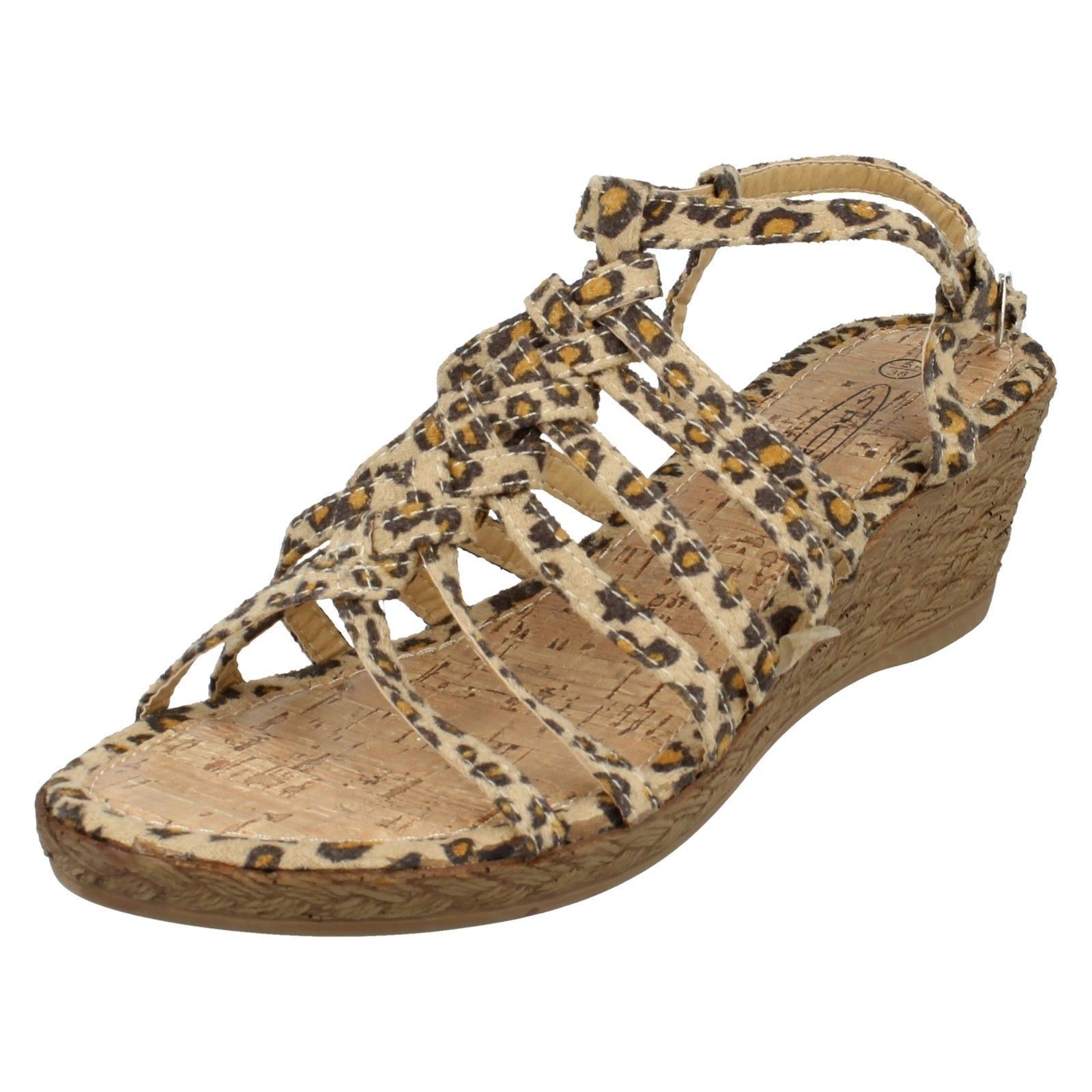 leopard wedge sandals