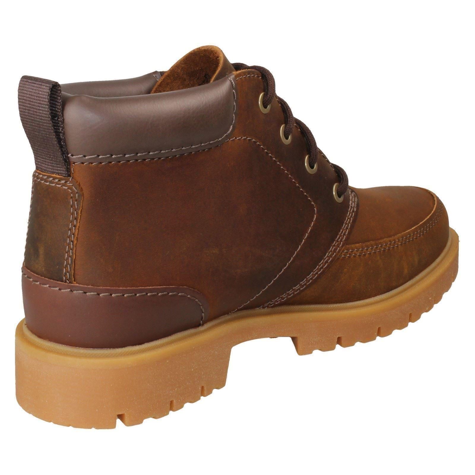 Mens Clarks Leather Lace Up Ankle Boots Rossdale Mid - Picture 7 of 19
