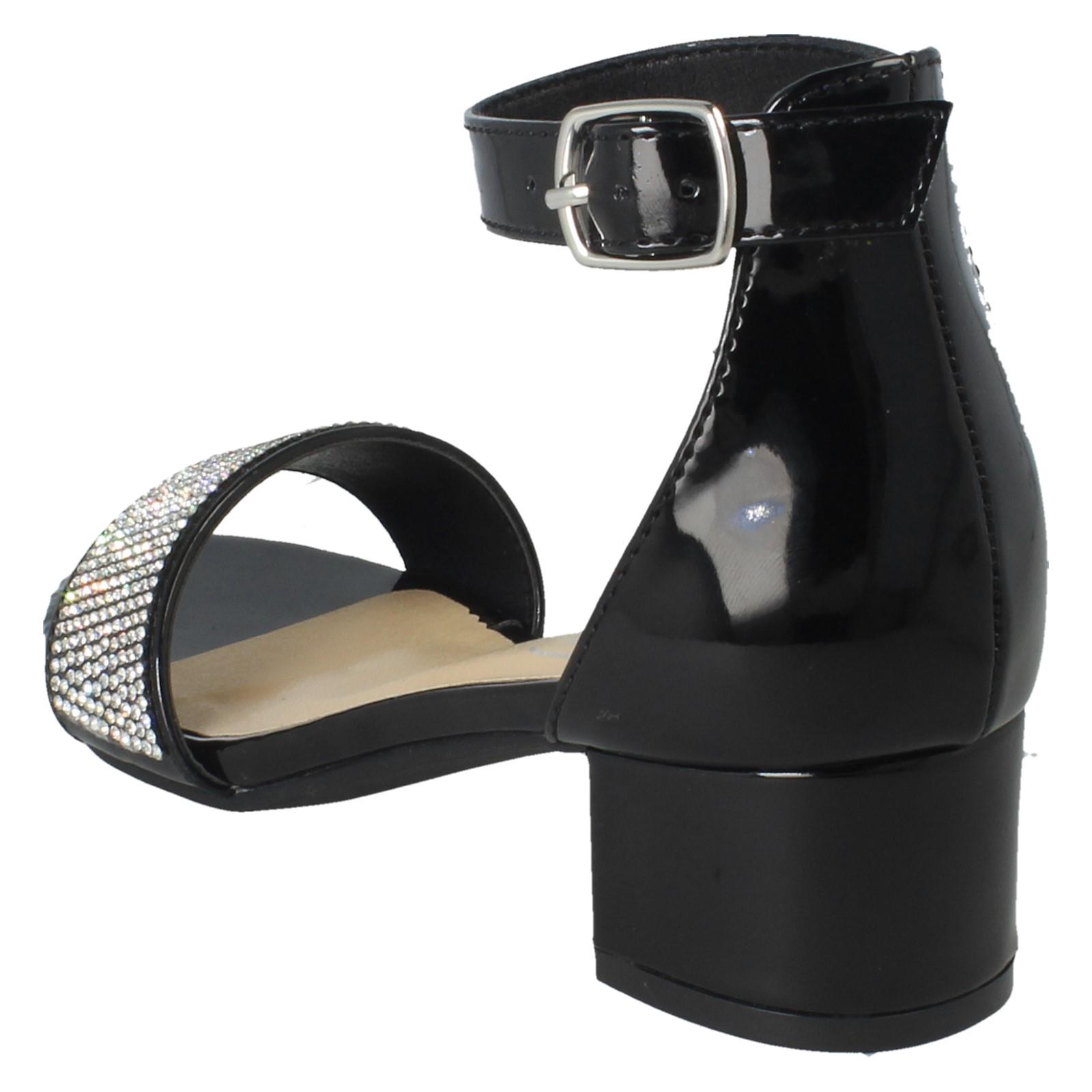 Girls Spot On Formal Heeled Sandals H1R126 - Picture 4 of 19