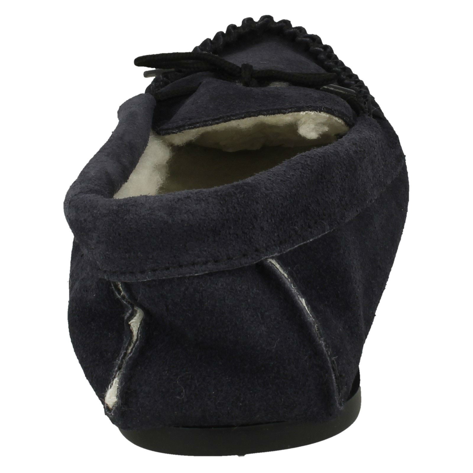 Mens Spot On Vamp Moccasin Fleece Lined Slippers 'Mocc' - Picture 14 of 19