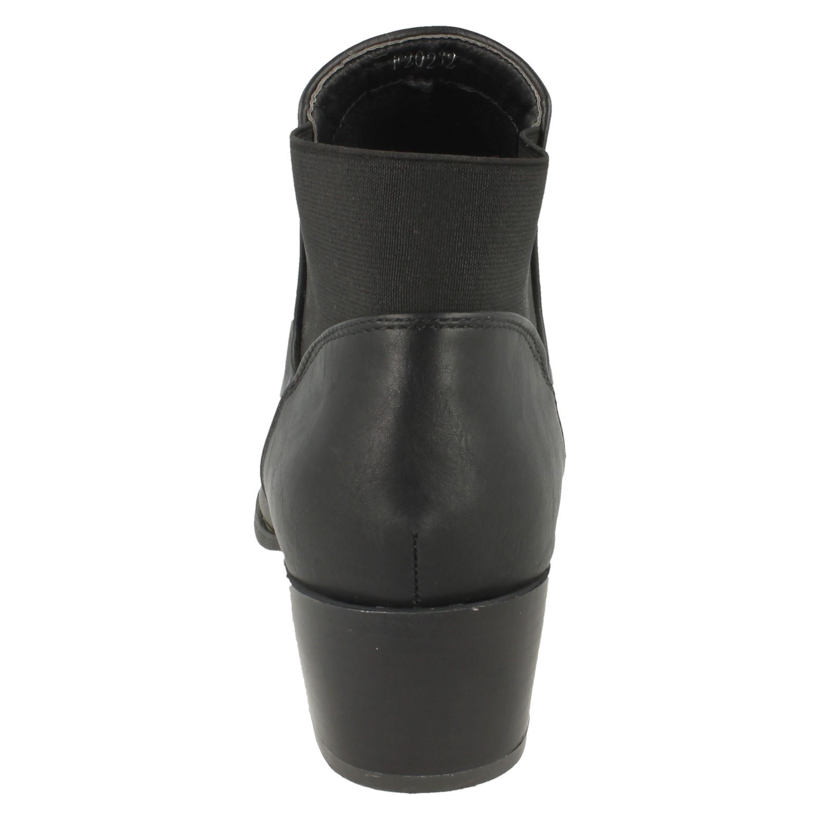 Ladies Spot On F5R0230 Heeled Ankle Boot - Picture 4 of 28