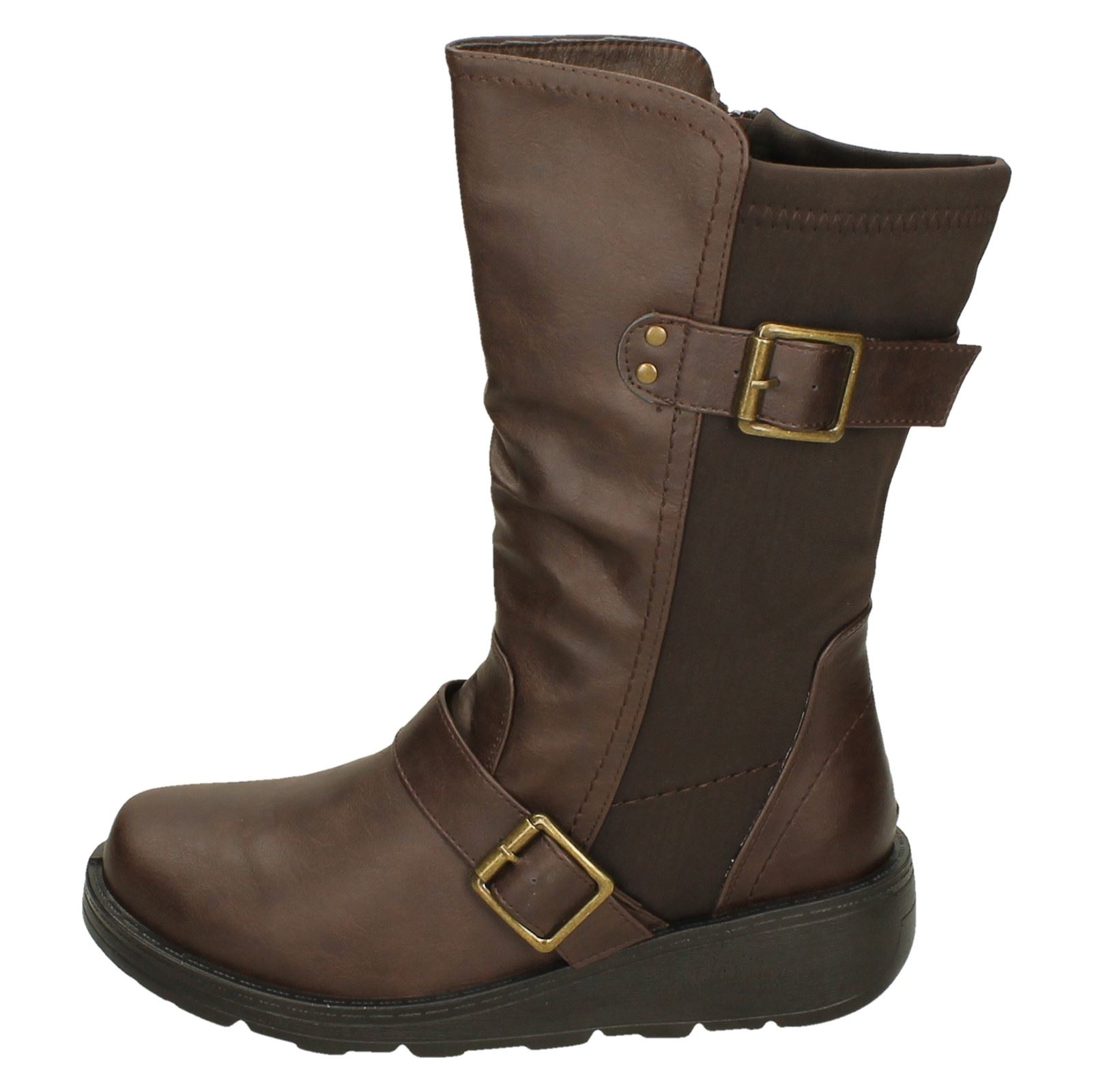 Bottes Mi-Mollet Femmes Spot On F4R452 - Picture 26 of 28