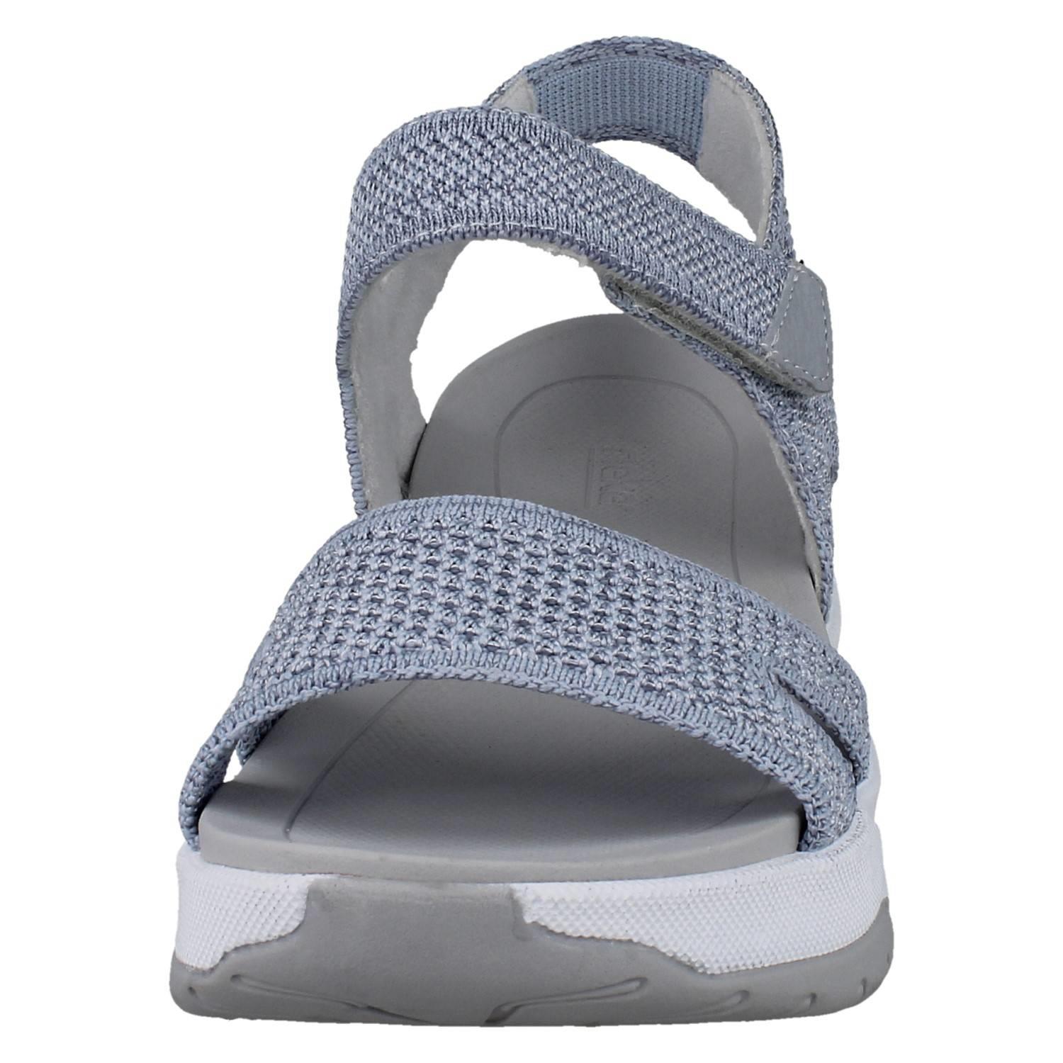 Sandalias de verano Rieker deportivas de cuña tejida textil para dama 'W3152' - Imagen 9 de 10