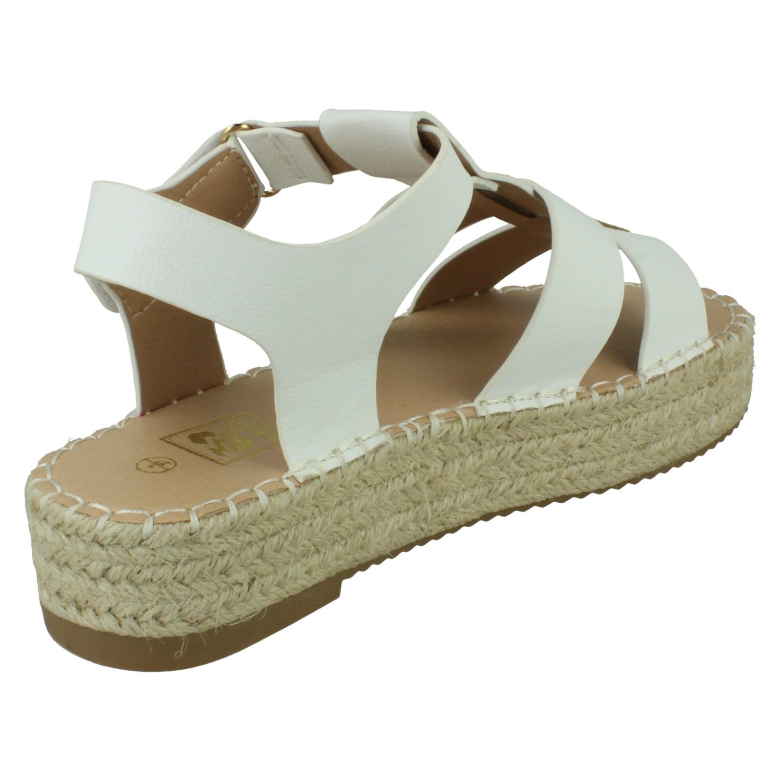 Ladies Down to Earth Gladiator Platform Espadrille with Ankle Strap *F1R2084* - Picture 25 of 28