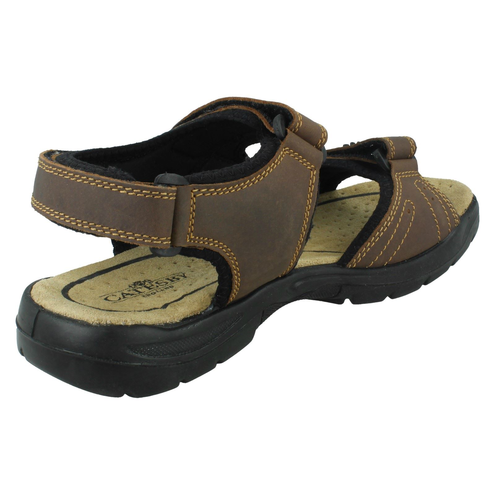 Mens Catesby Casual Hook & Loop Sandals 'MCATESC32011E' - Picture 9 of 10