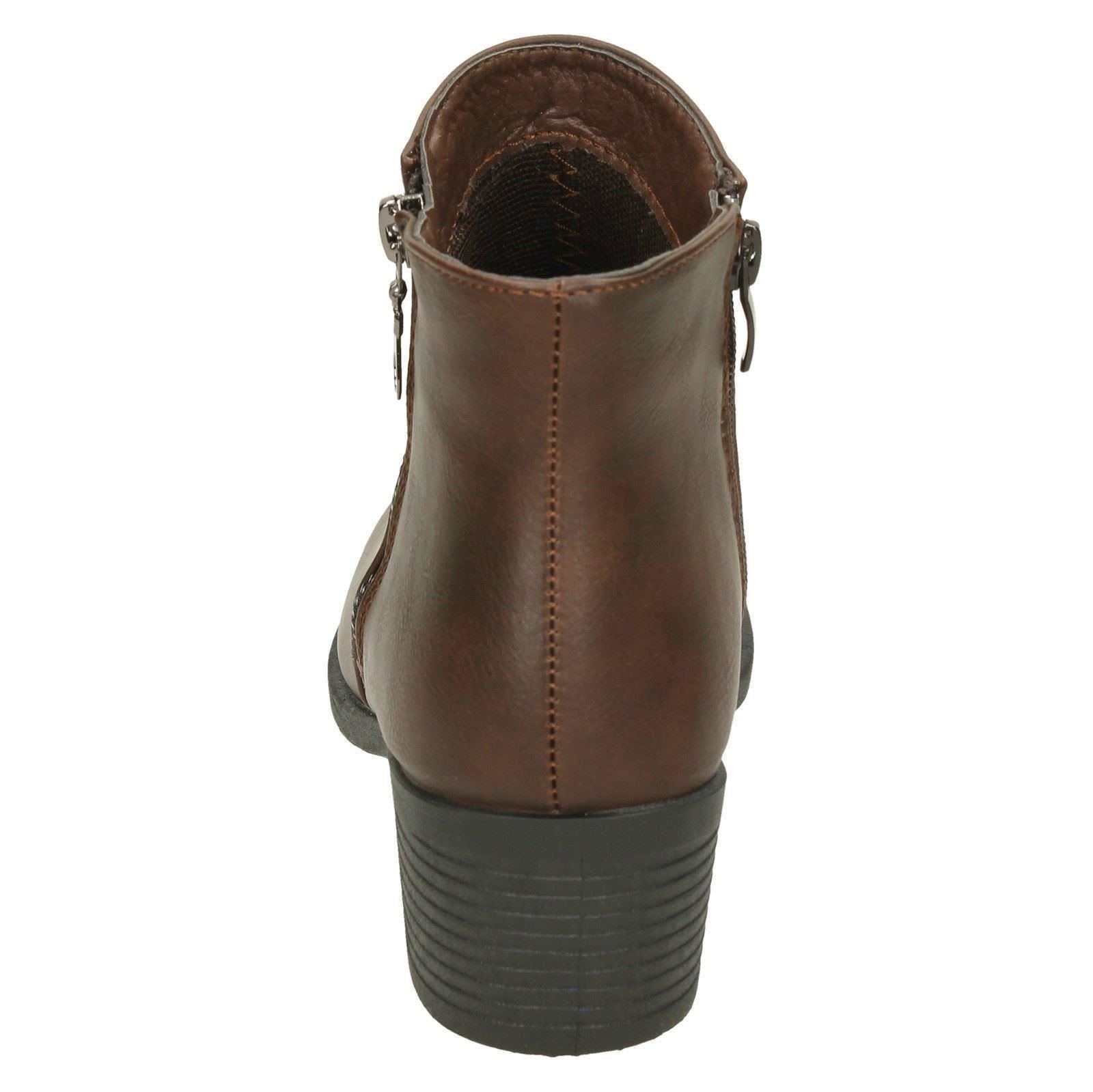 Botas al tobillo informales de tacón medio para dama F5R0736 - Imagen 14 de 19